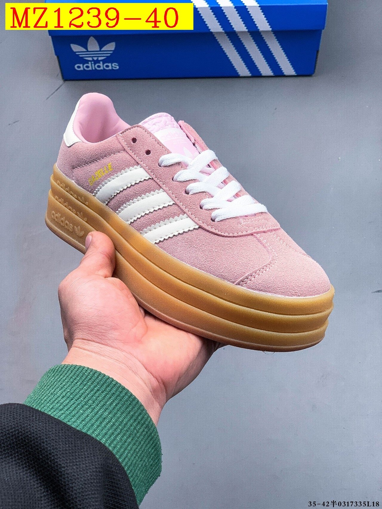 43$ Adidas Gazelle Bold W size 35-42 617800 MZ1239 gallery