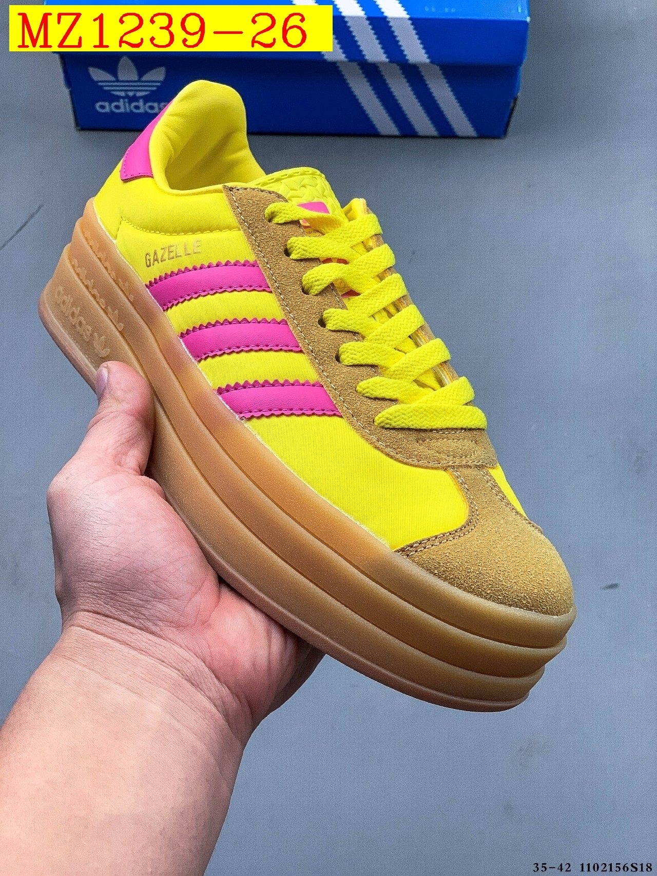 43$ Adidas Gazelle Bold W size 35-42 617800 MZ1239 gallery