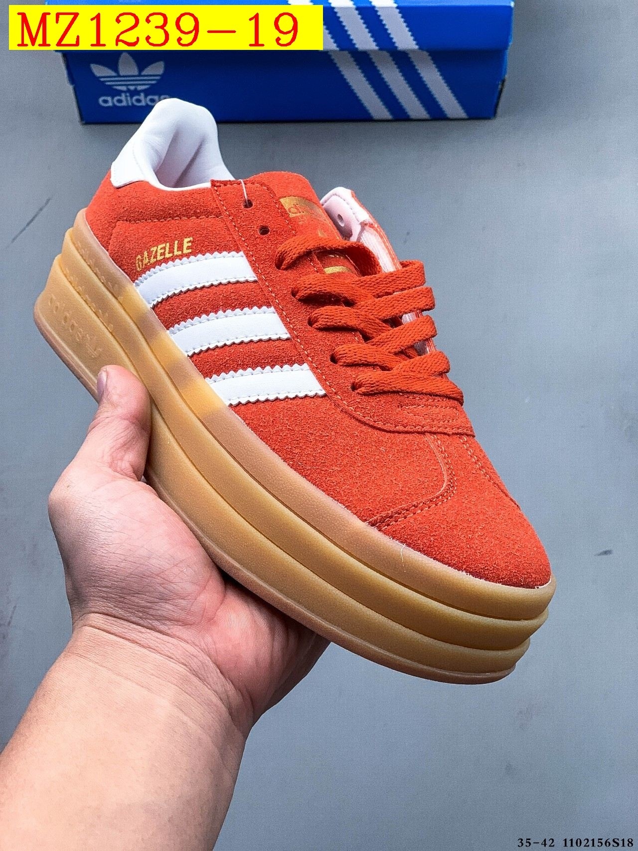 43$ Adidas Gazelle Bold W size 35-42 617800 MZ1239 gallery