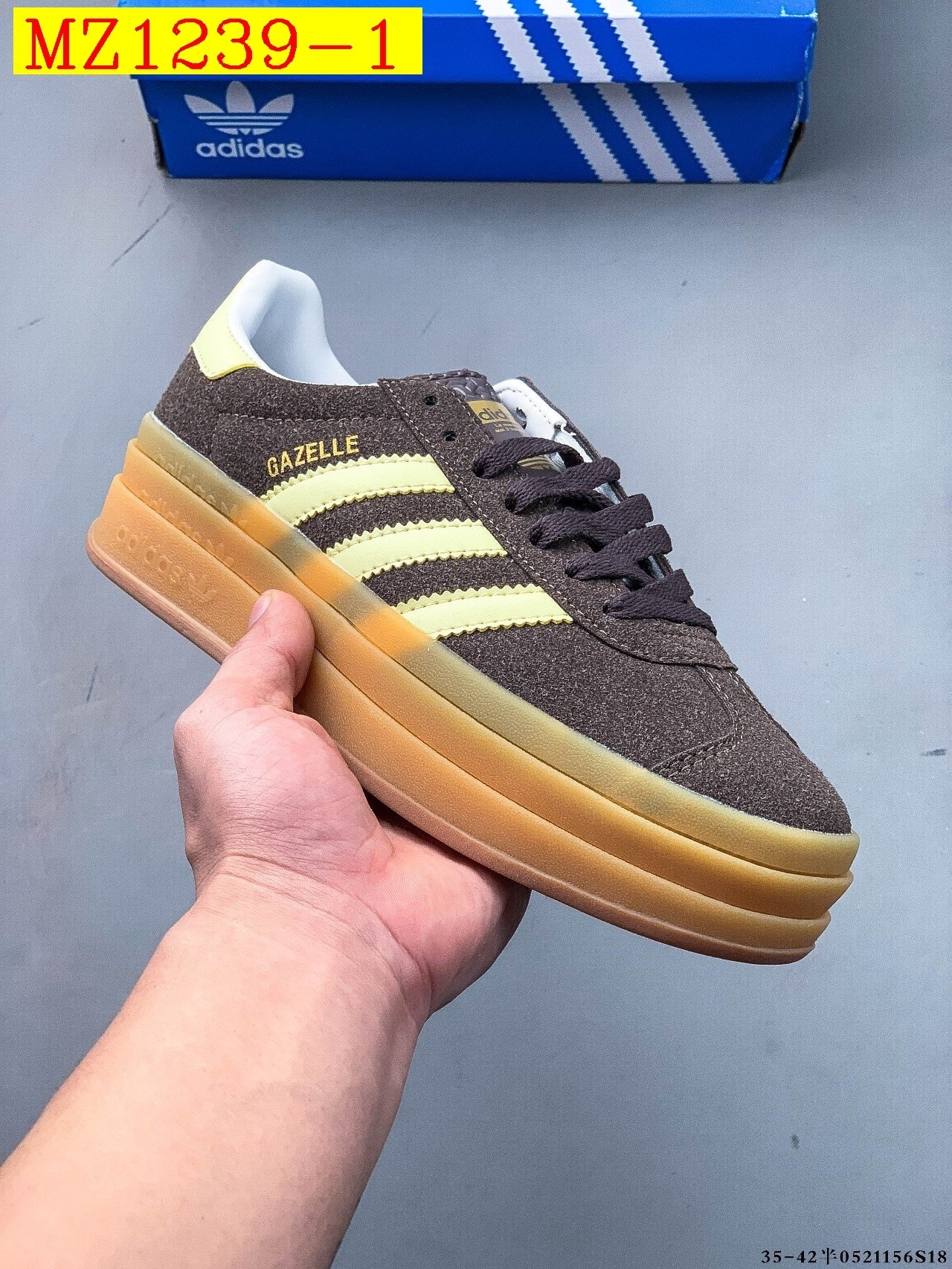 43$ Adidas Gazelle Bold W size 35-42 617800 MZ1239 gallery