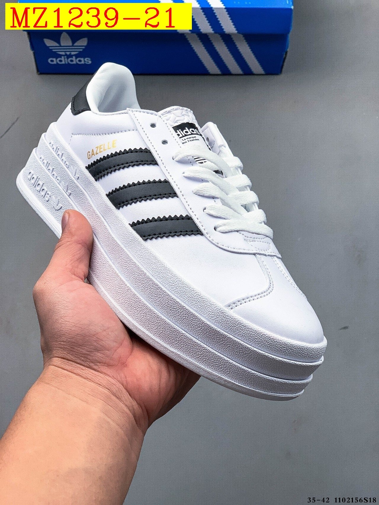 43$ Adidas Gazelle Bold W size 35-42 617800 MZ1239 gallery