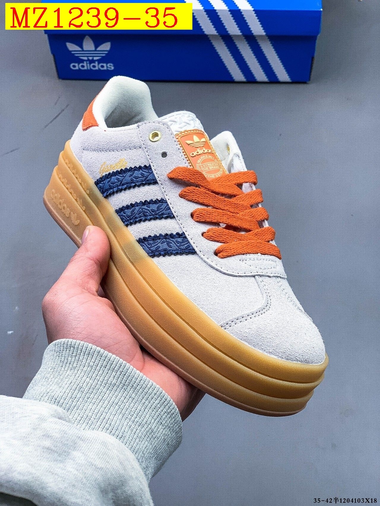 43$ Adidas Gazelle Bold W size 35-42 617800 MZ1239 gallery