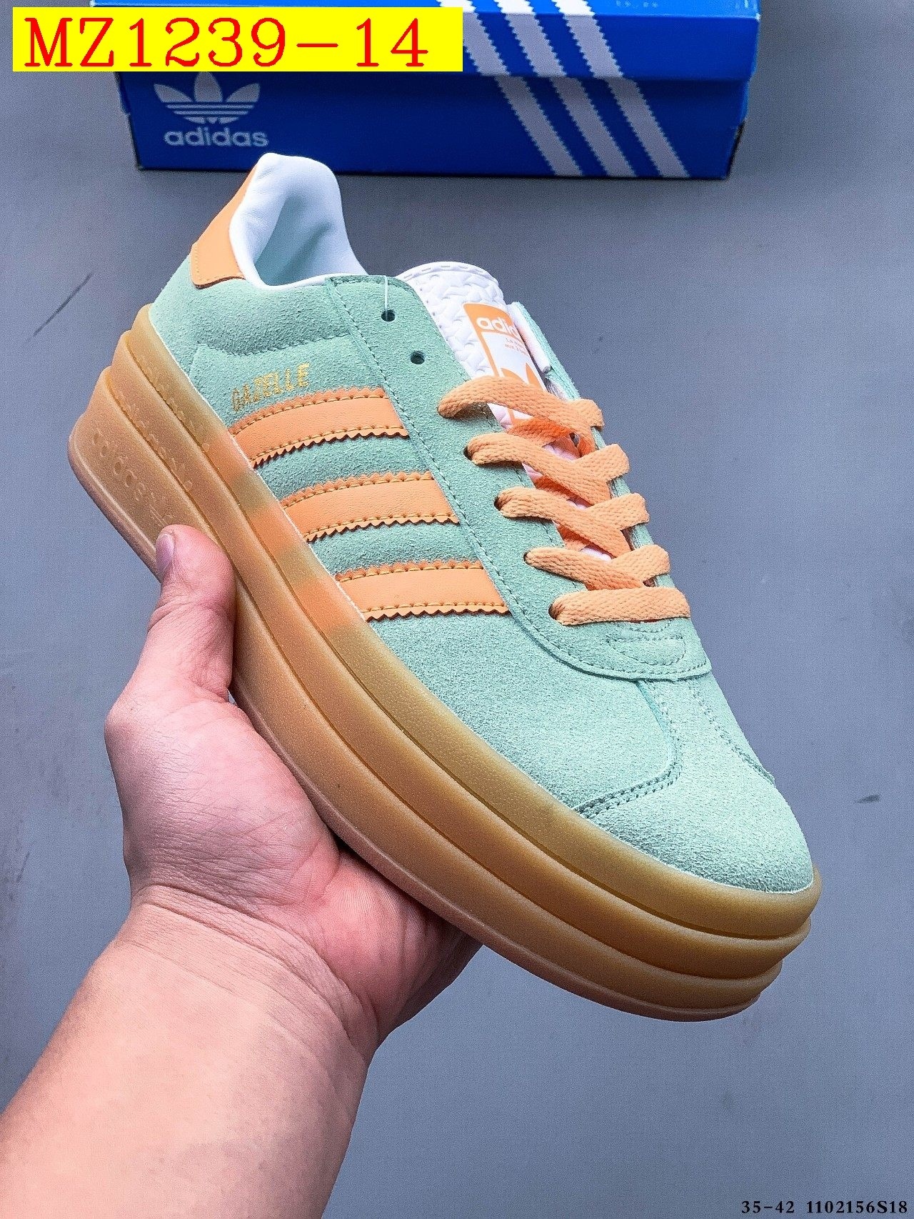43$ Adidas Gazelle Bold W size 35-42 617800 MZ1239 gallery