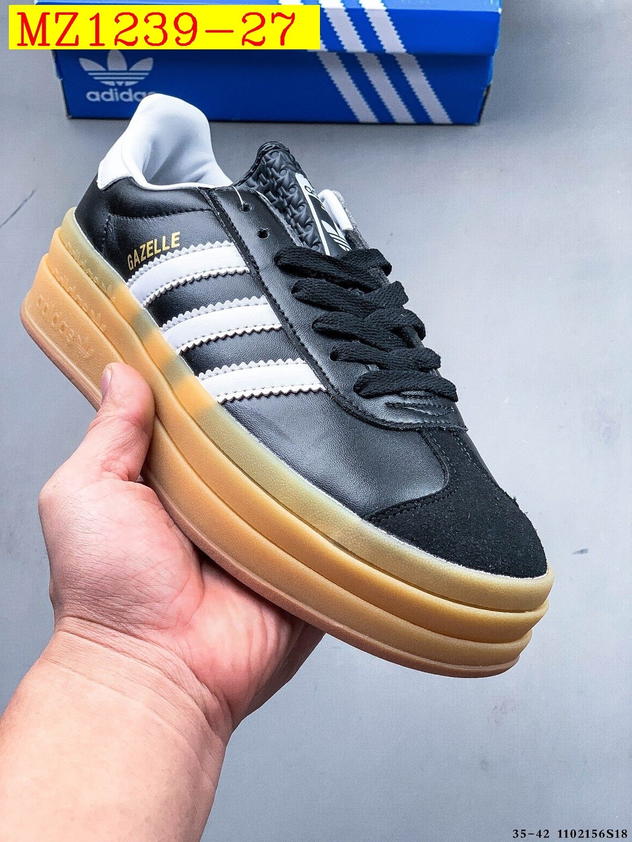 43$ Adidas Gazelle Bold W size 35-42 617800 MZ1239 gallery