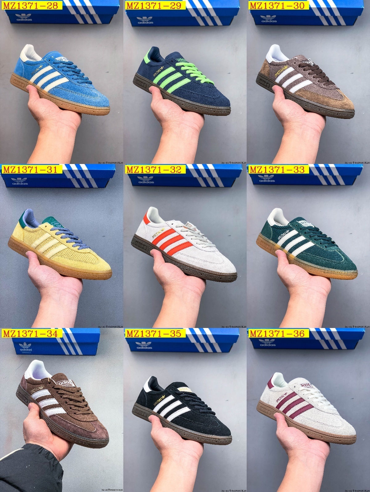 43$ Adidas HANDBALL SPEZIAL 3 size 36-45 half 827050 MZ1371 gallery
