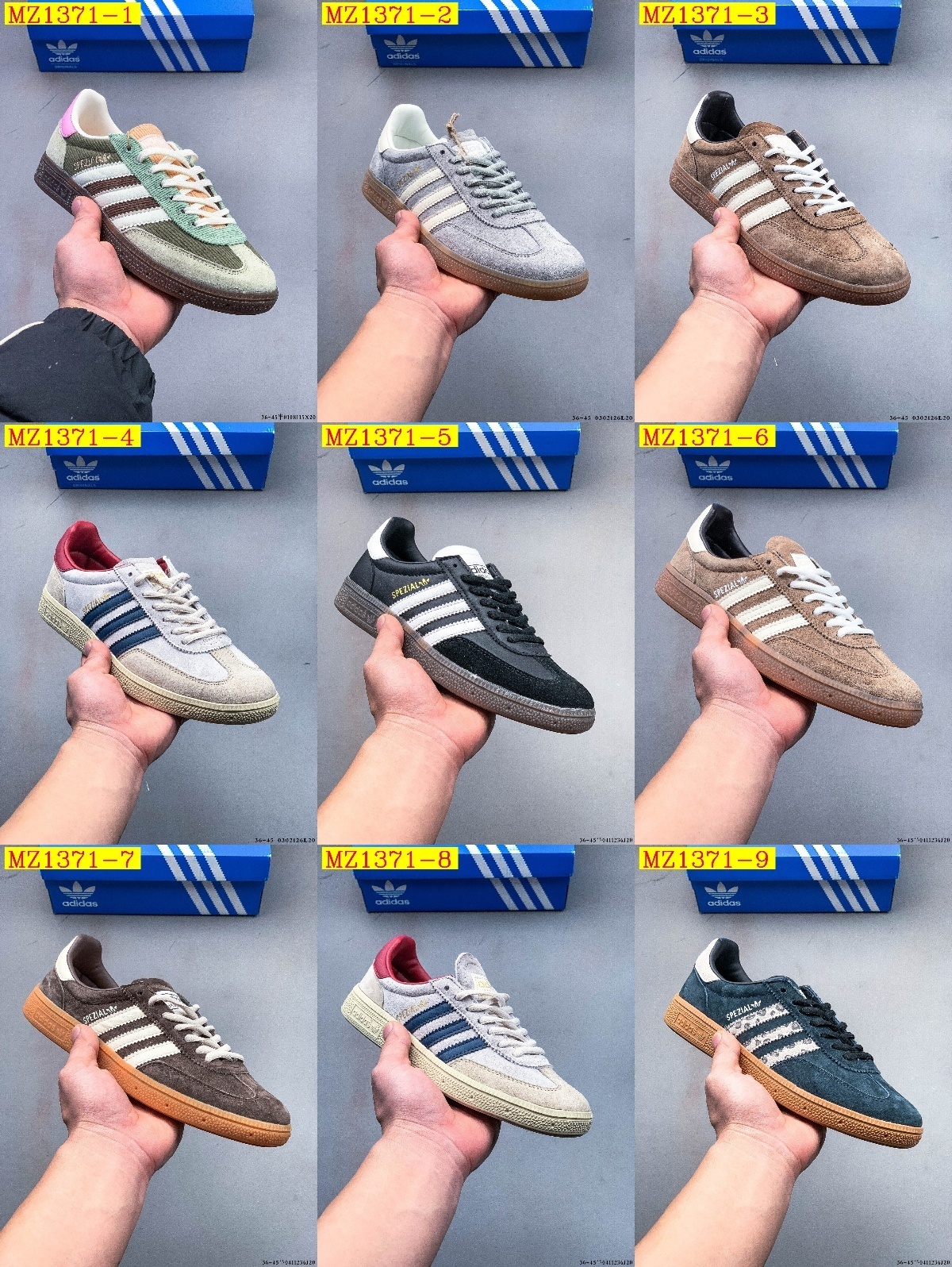 43$ Adidas HANDBALL SPEZIAL 3 size 36-45 half 827050 MZ1371 gallery