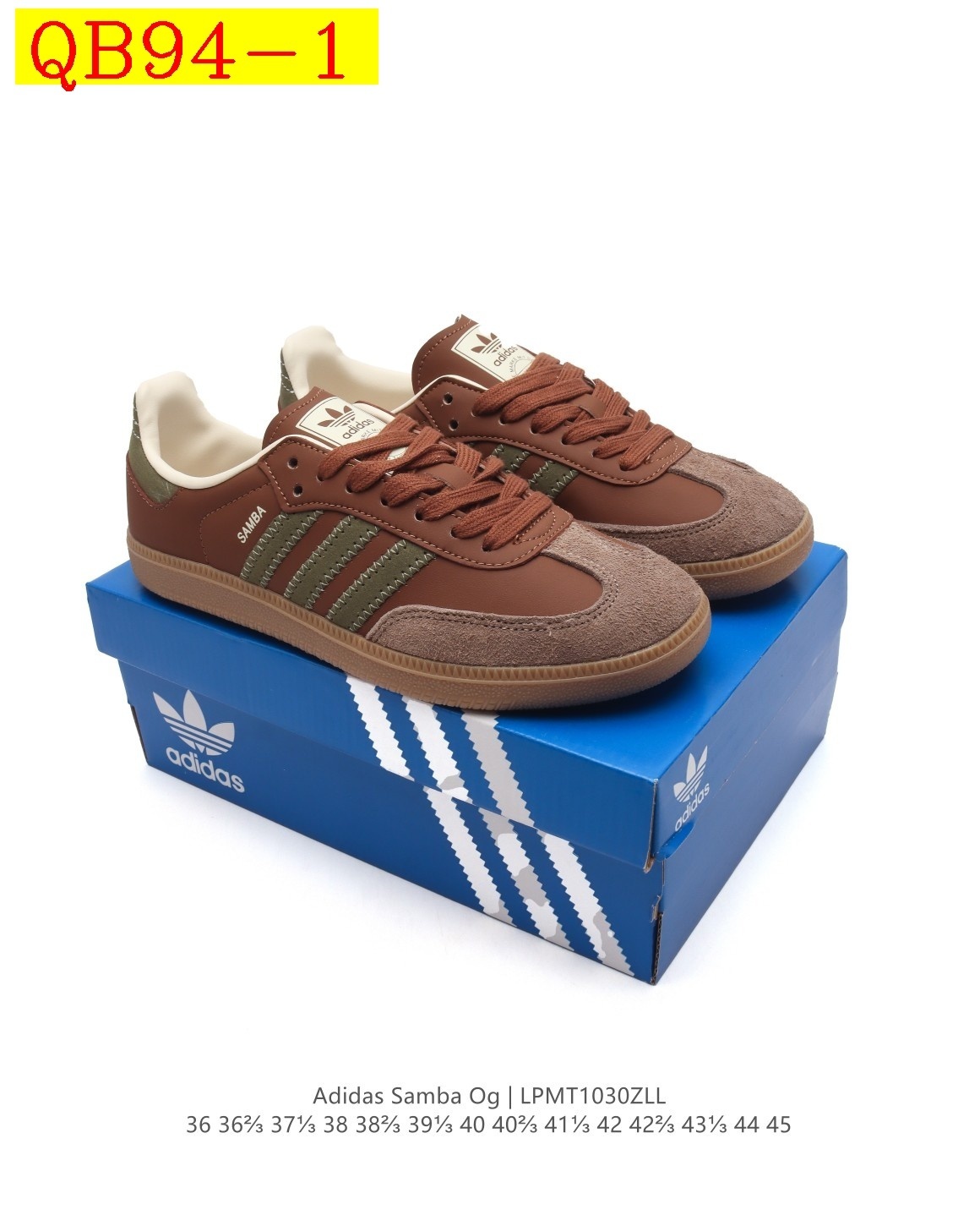43$ Adidas Original Samba OG Size 36-45 half 522070 QB94 gallery