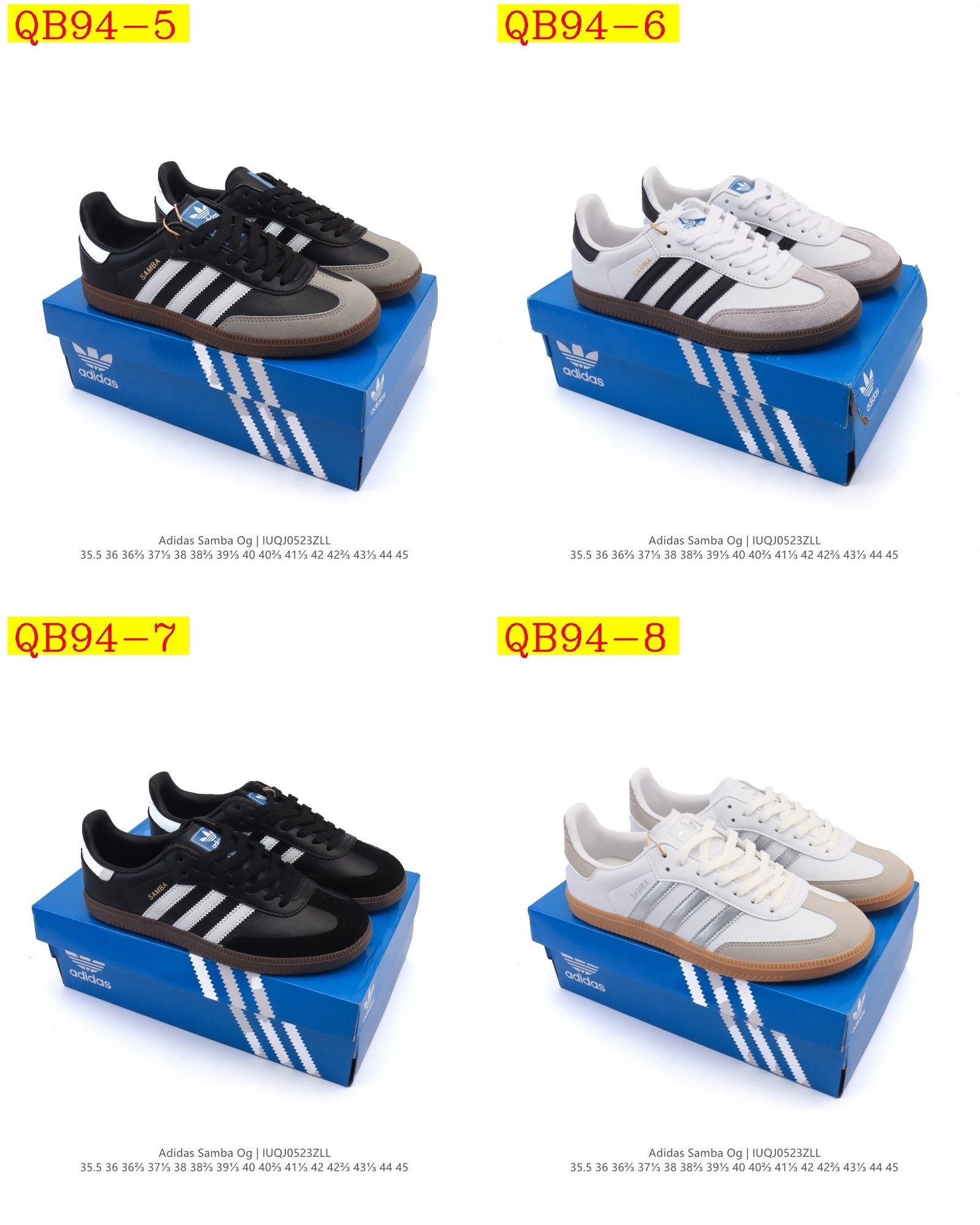 43$ Adidas Original Samba OG Size 36-45 half 522070 QB94 gallery