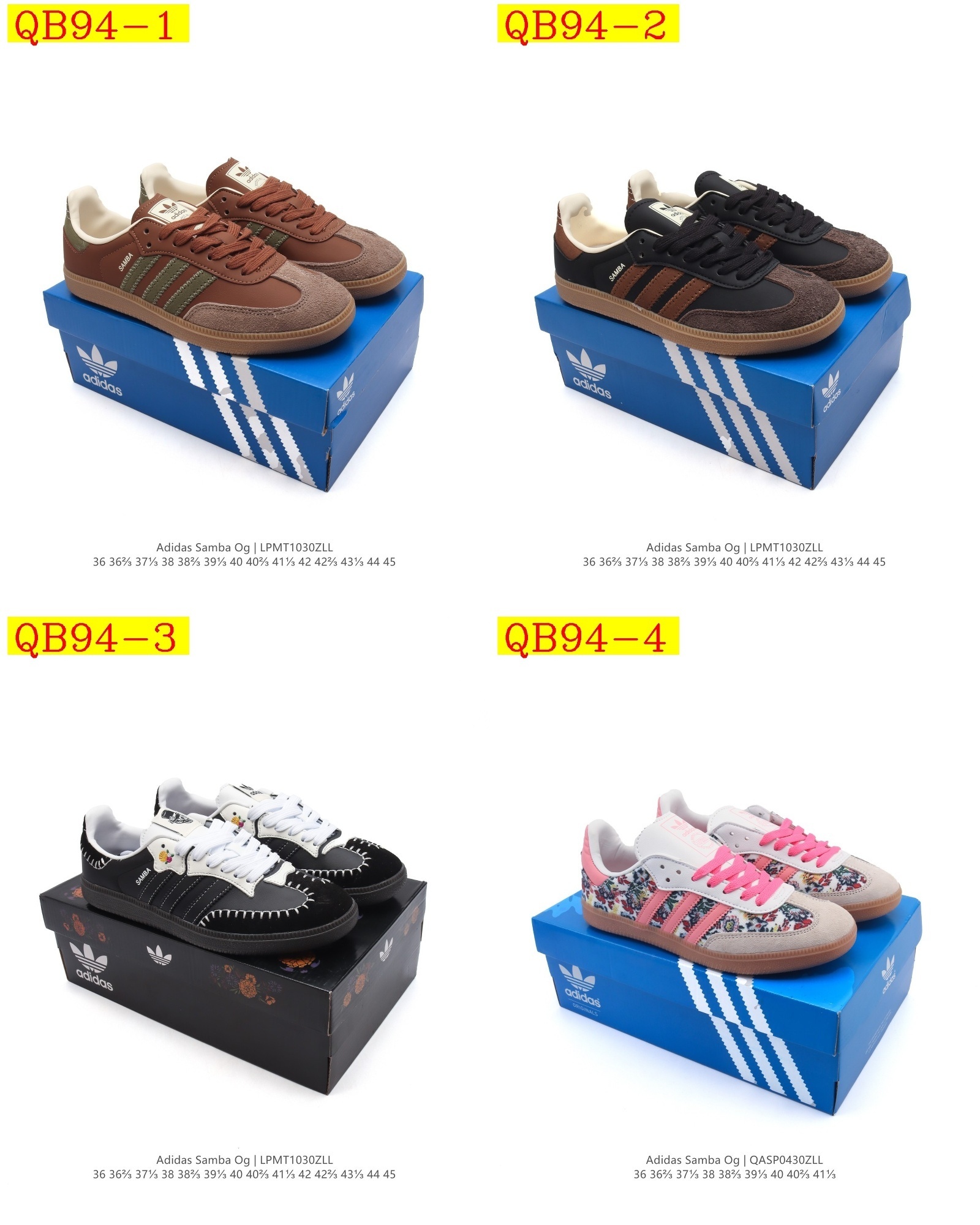 43$ Adidas Original Samba OG Size 36-45 half 522070 QB94 gallery
