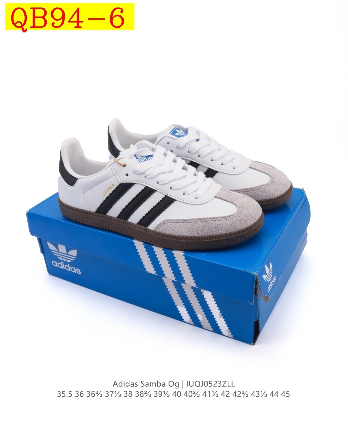 43$ Adidas Original Samba OG Size 36-45 half 522070 QB94 gallery