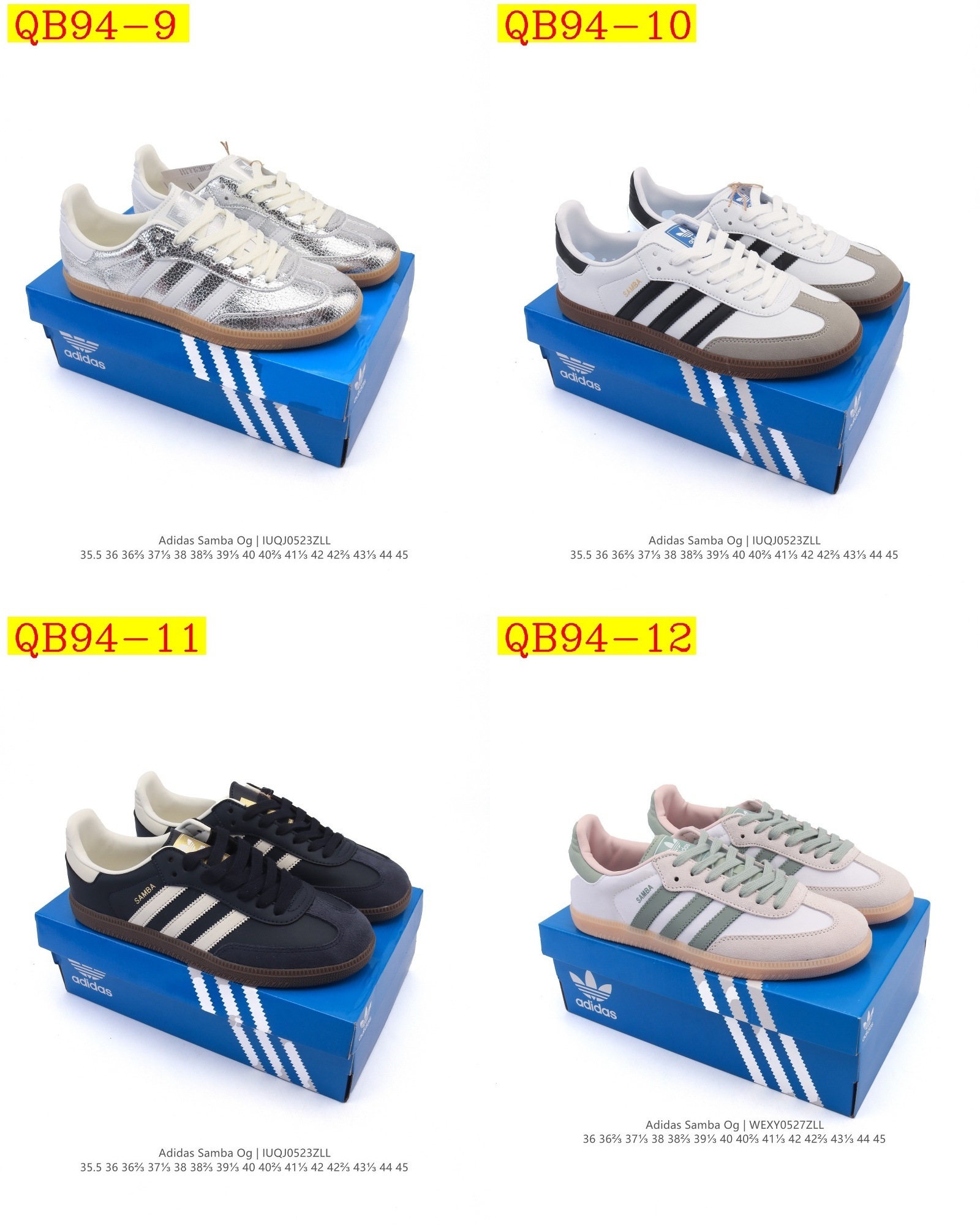 43$ Adidas Original Samba OG Size 36-45 half 522070 QB94 gallery