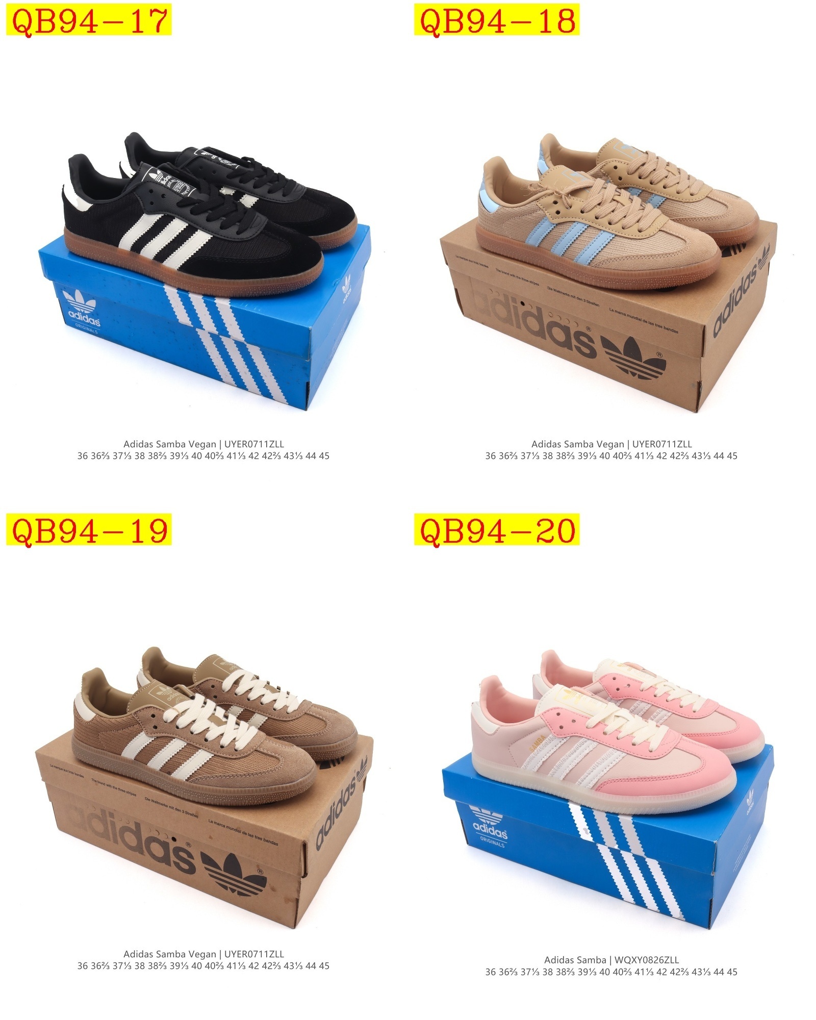43$ Adidas Original Samba OG Size 36-45 half 522070 QB94 gallery