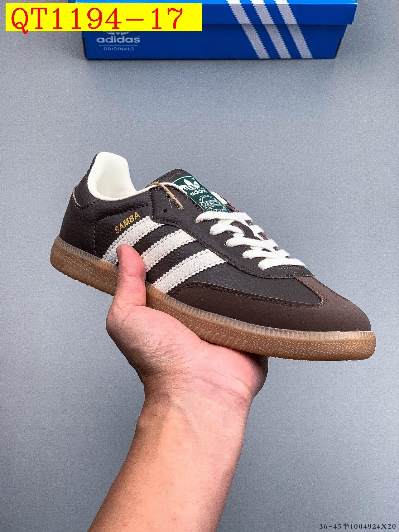 43$ Adidas Samba OG SIZE 36-45 HALF 121090 QT1194 gallery