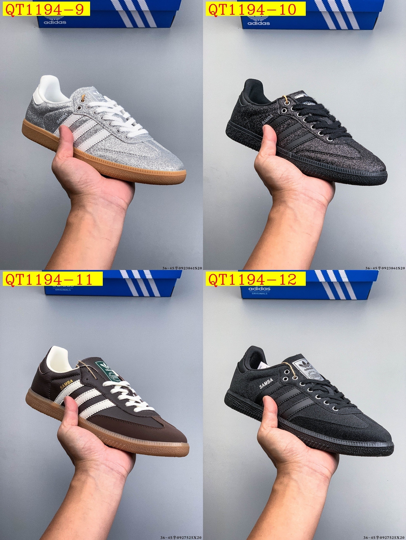 43$ Adidas Samba OG SIZE 36-45 HALF 121090 QT1194 gallery
