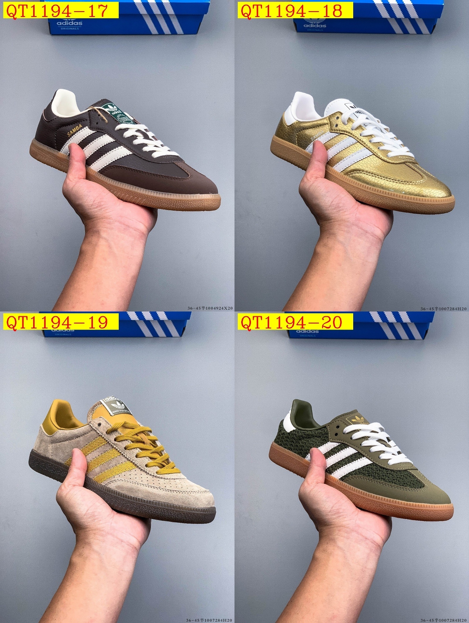 43$ Adidas Samba OG SIZE 36-45 HALF 121090 QT1194 gallery