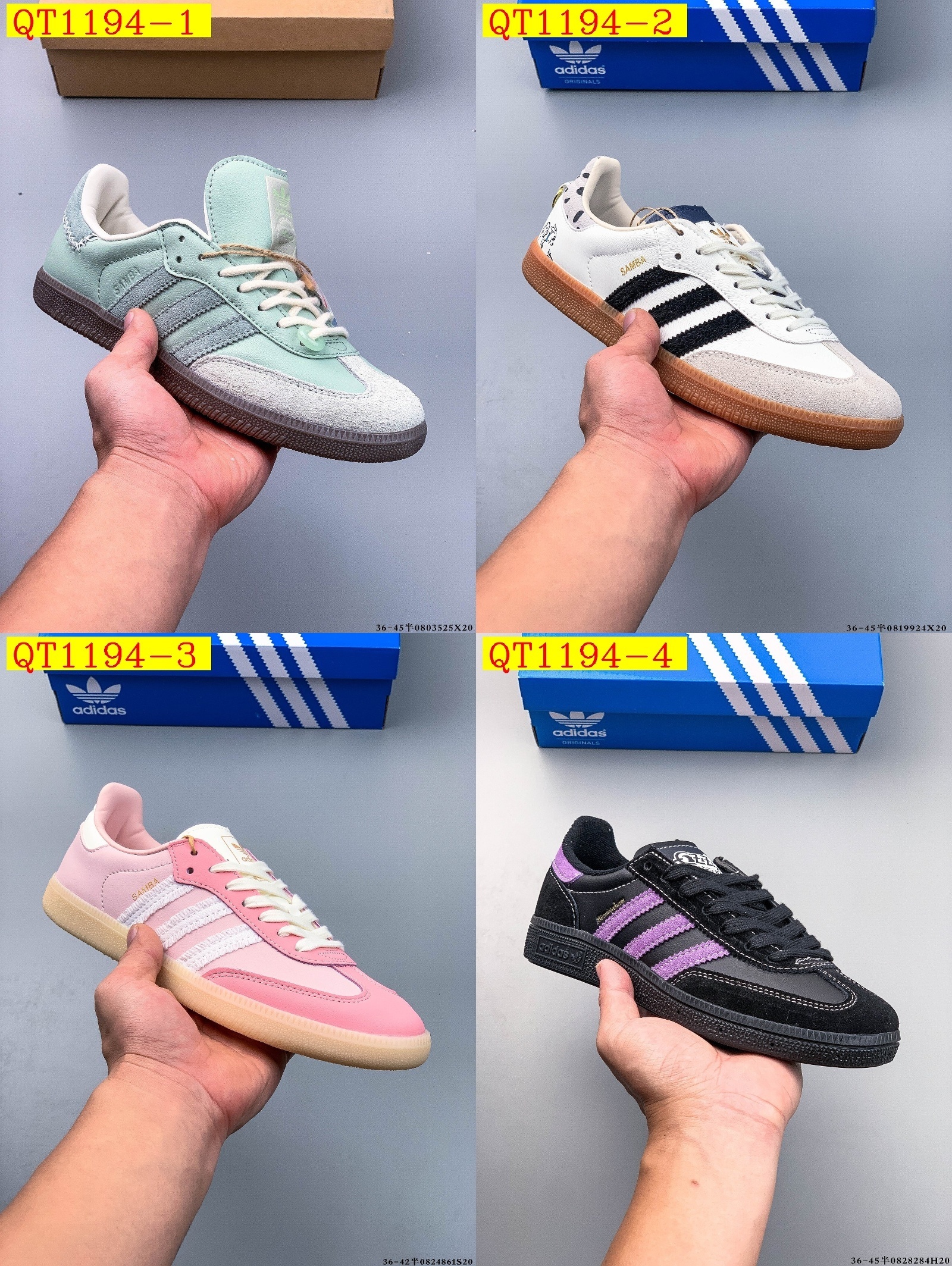 43$ Adidas Samba OG SIZE 36-45 HALF 121090 QT1194 gallery