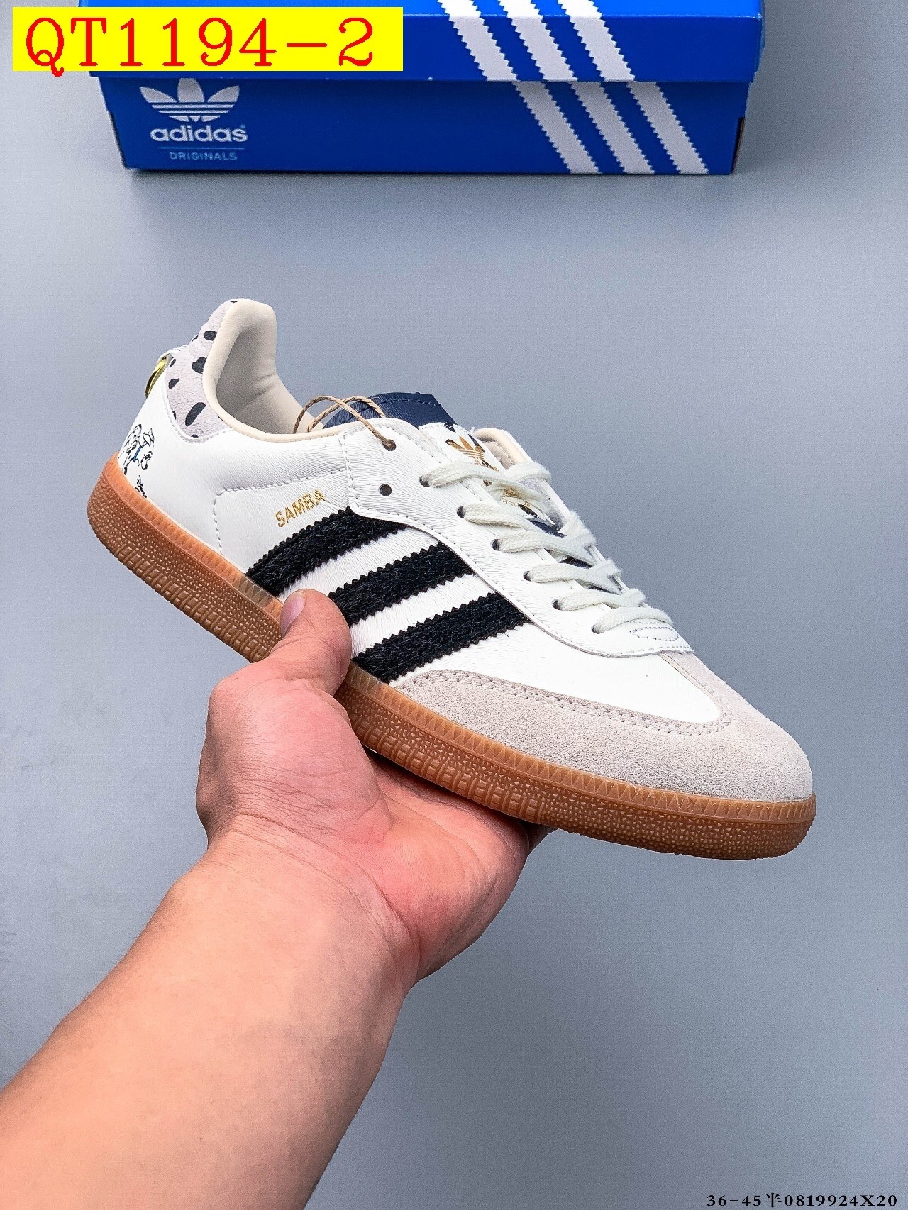 43$ Adidas Samba OG SIZE 36-45 HALF 121090 QT1194 gallery
