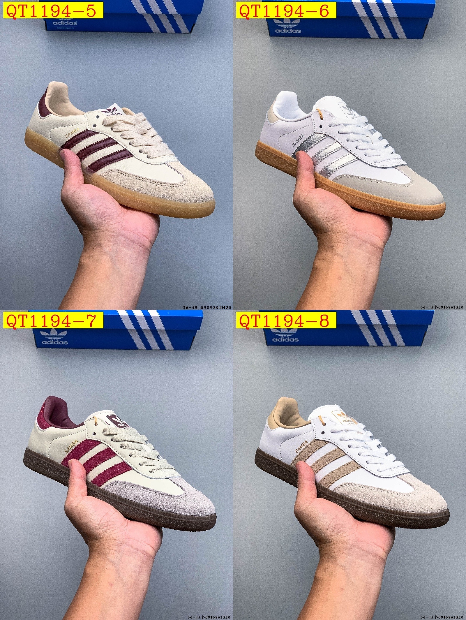 43$ Adidas Samba OG SIZE 36-45 HALF 121090 QT1194 gallery