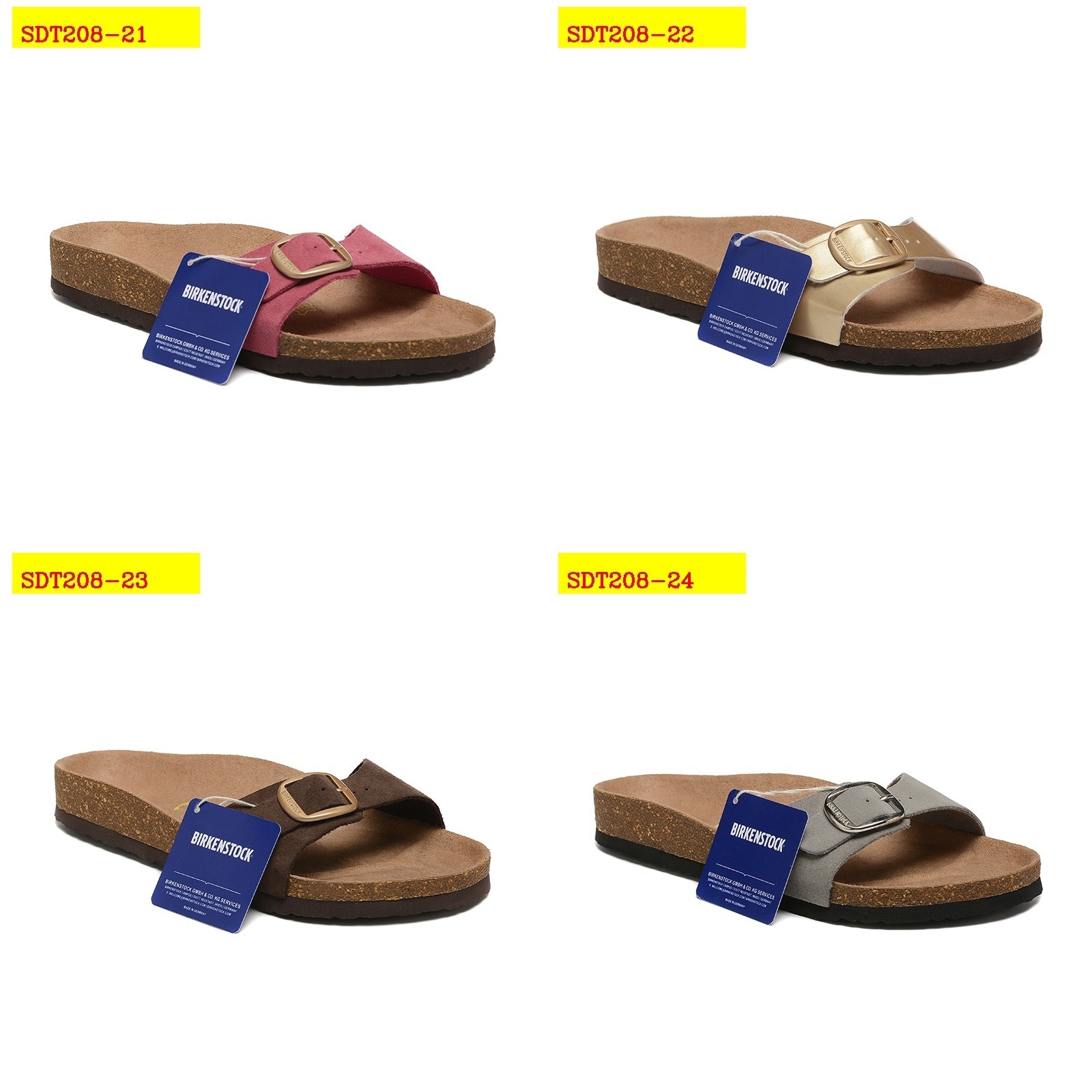 43$ Birkenstock Madrid Big Buckle Slippers size 35-45 311930 SDT208 gallery