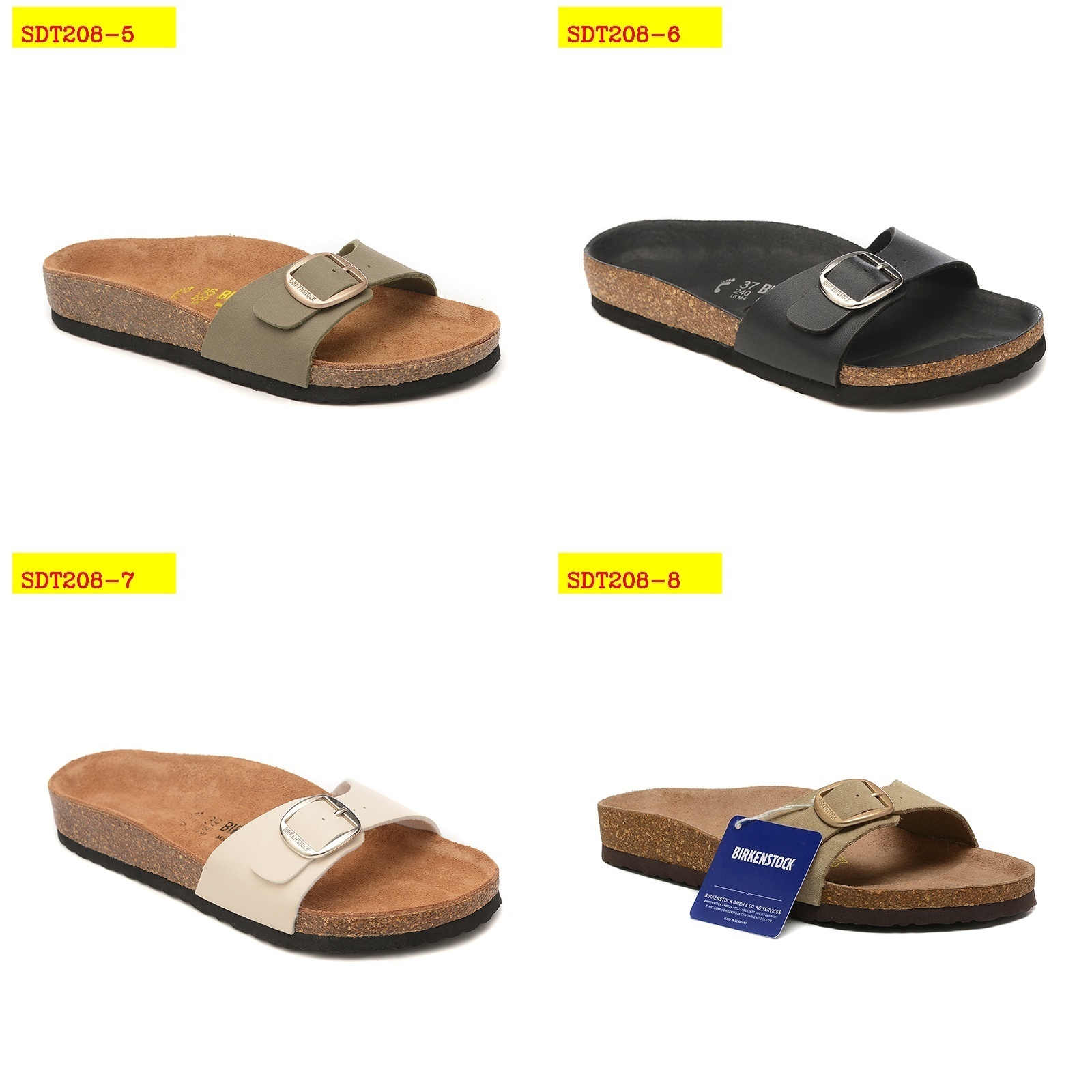 43$ Birkenstock Madrid Big Buckle Slippers size 35-45 311930 SDT208 gallery