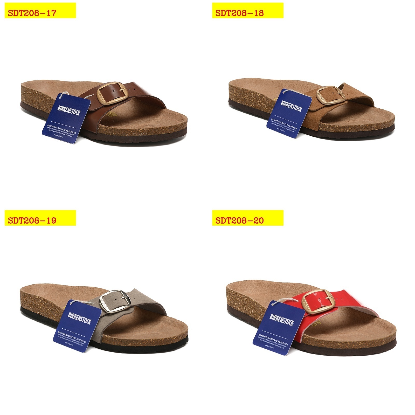 43$ Birkenstock Madrid Big Buckle Slippers size 35-45 311930 SDT208 gallery