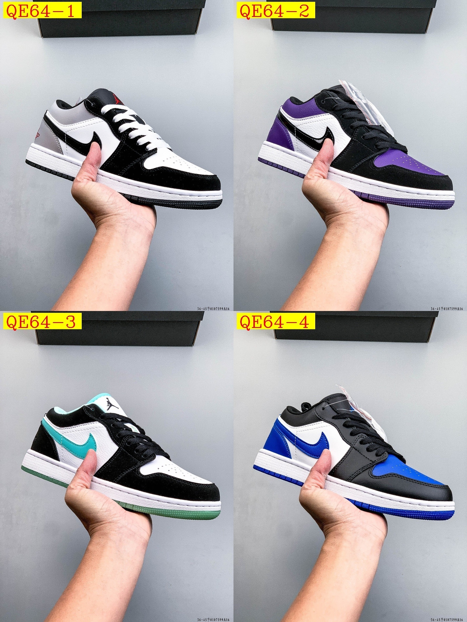 43$ NIKE AIR JORDAN LOW 1 1 size 36-45 half 413680 QE64 gallery