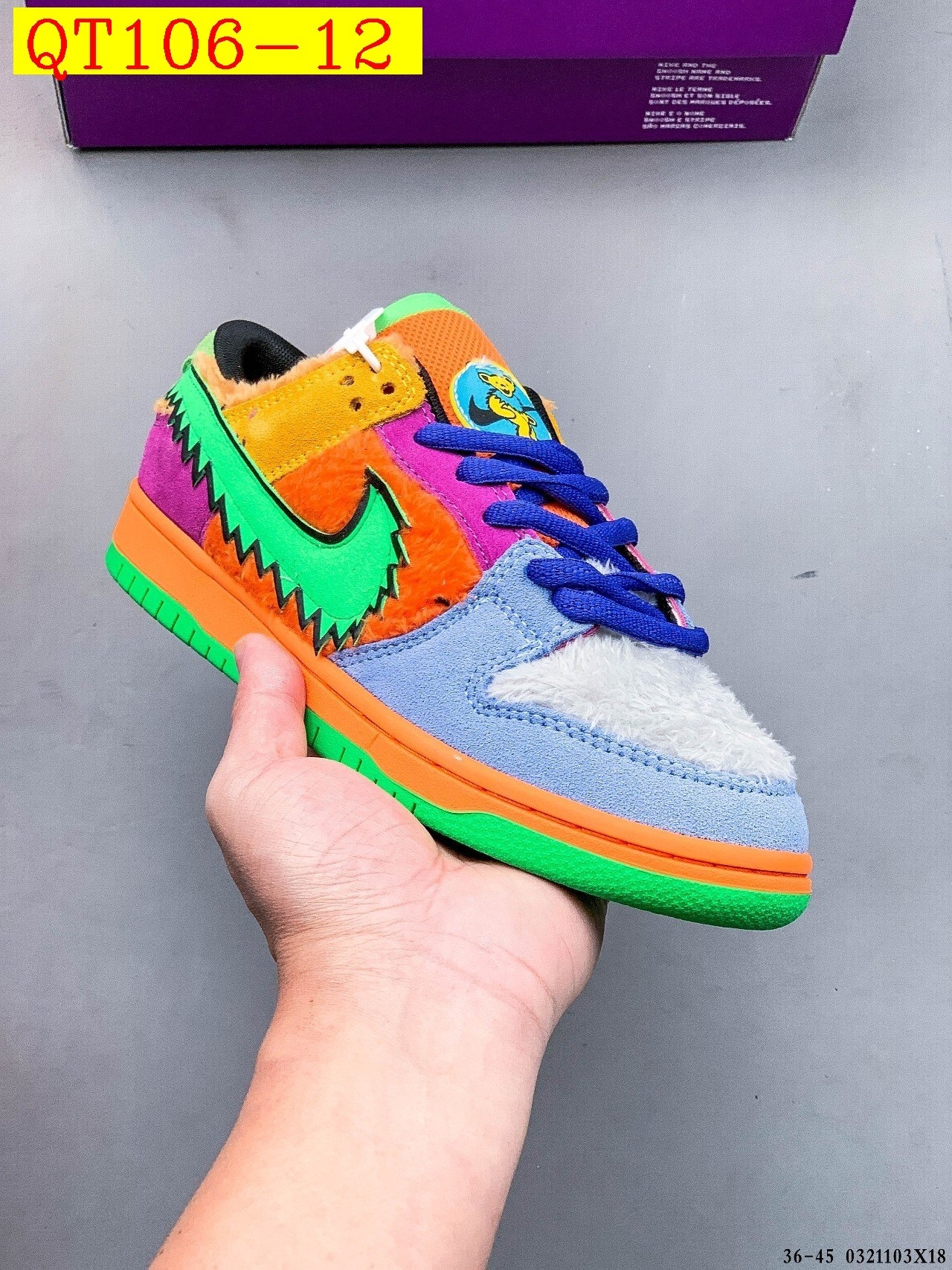 43$ NIKE SB DUNK LOW PRO size 36-45 half 415830 QT106 gallery