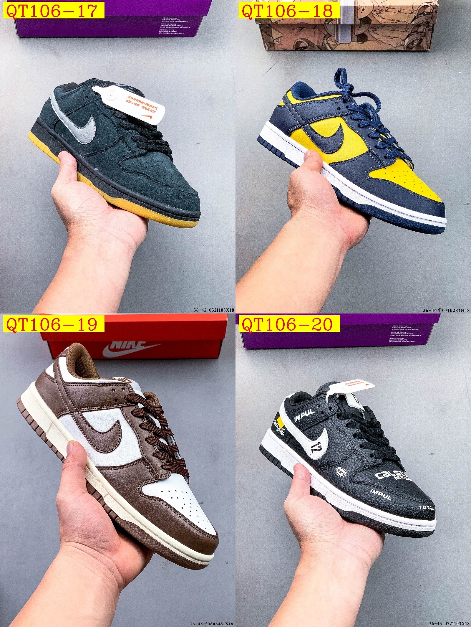 43$ NIKE SB DUNK LOW PRO size 36-45 half 415830 QT106 gallery