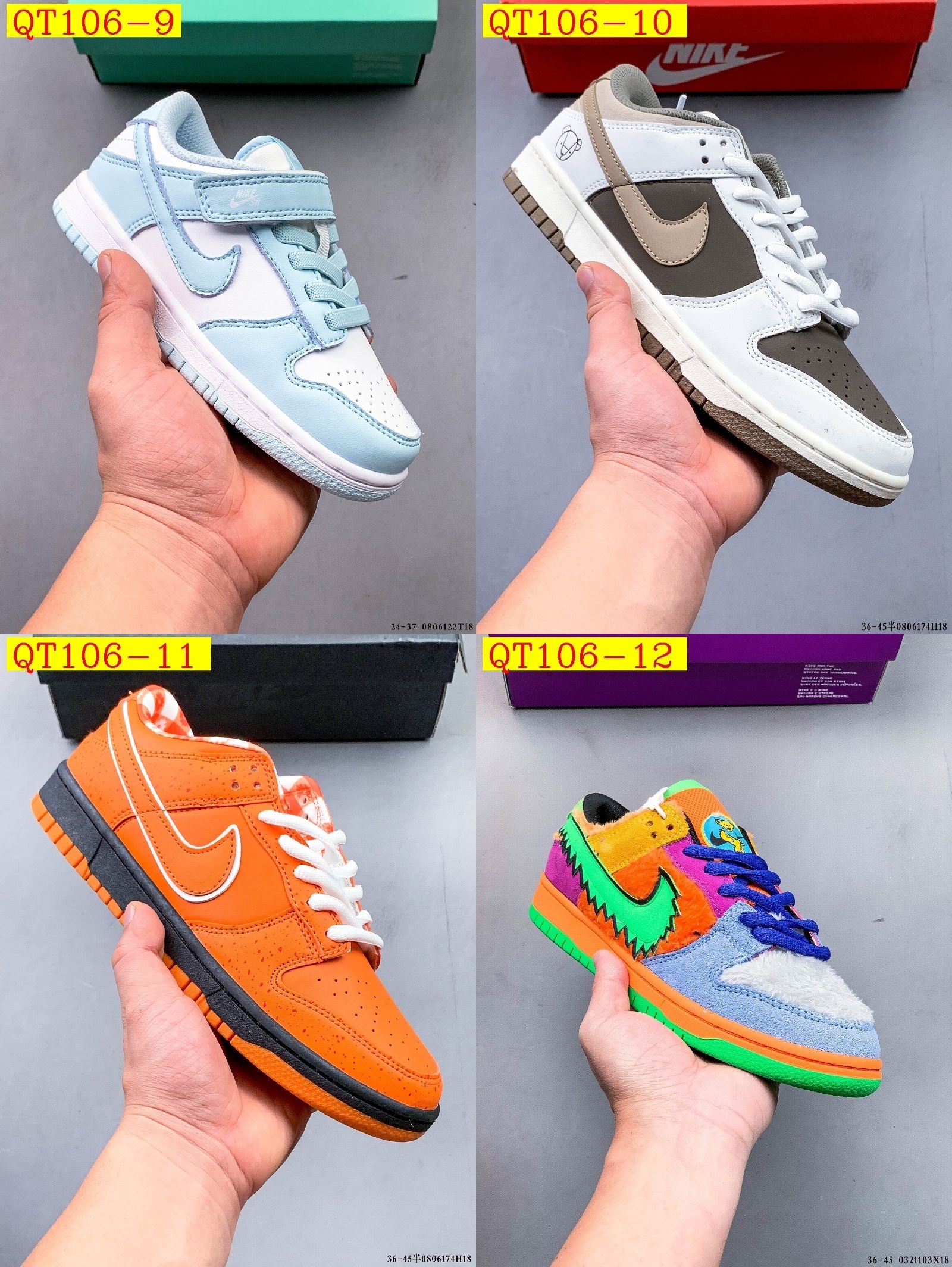 43$ NIKE SB DUNK LOW PRO size 36-45 half 415830 QT106 gallery