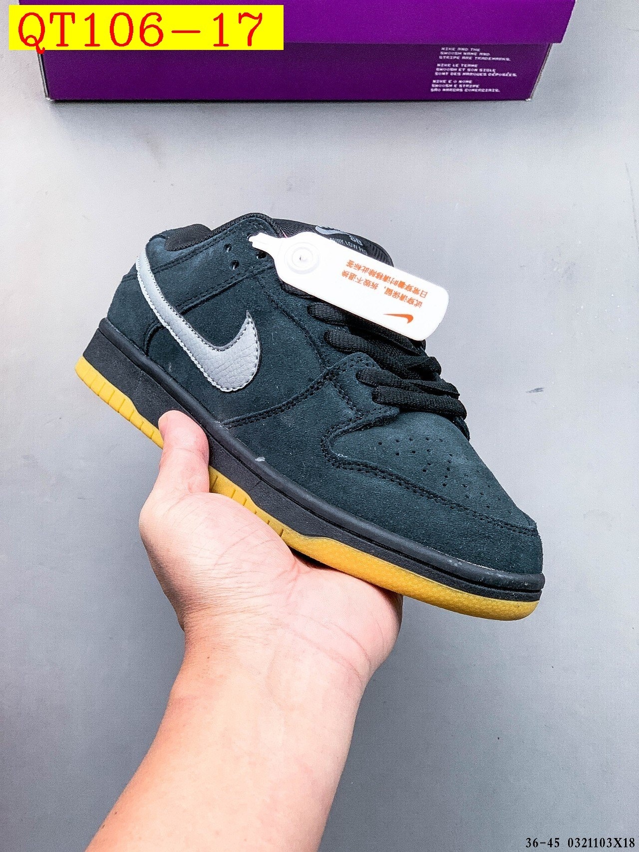 43$ NIKE SB DUNK LOW PRO size 36-45 half 415830 QT106 gallery