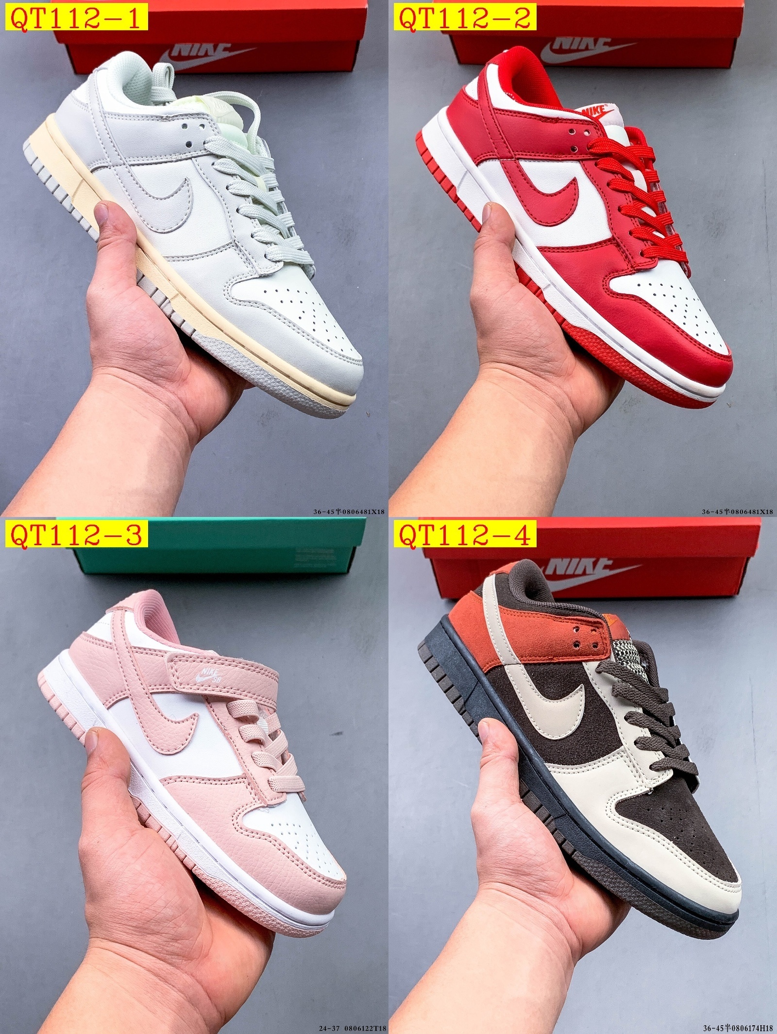 43$ NIKE SB DUNK LOW PRO size 36-45 half 516870 QT112 gallery