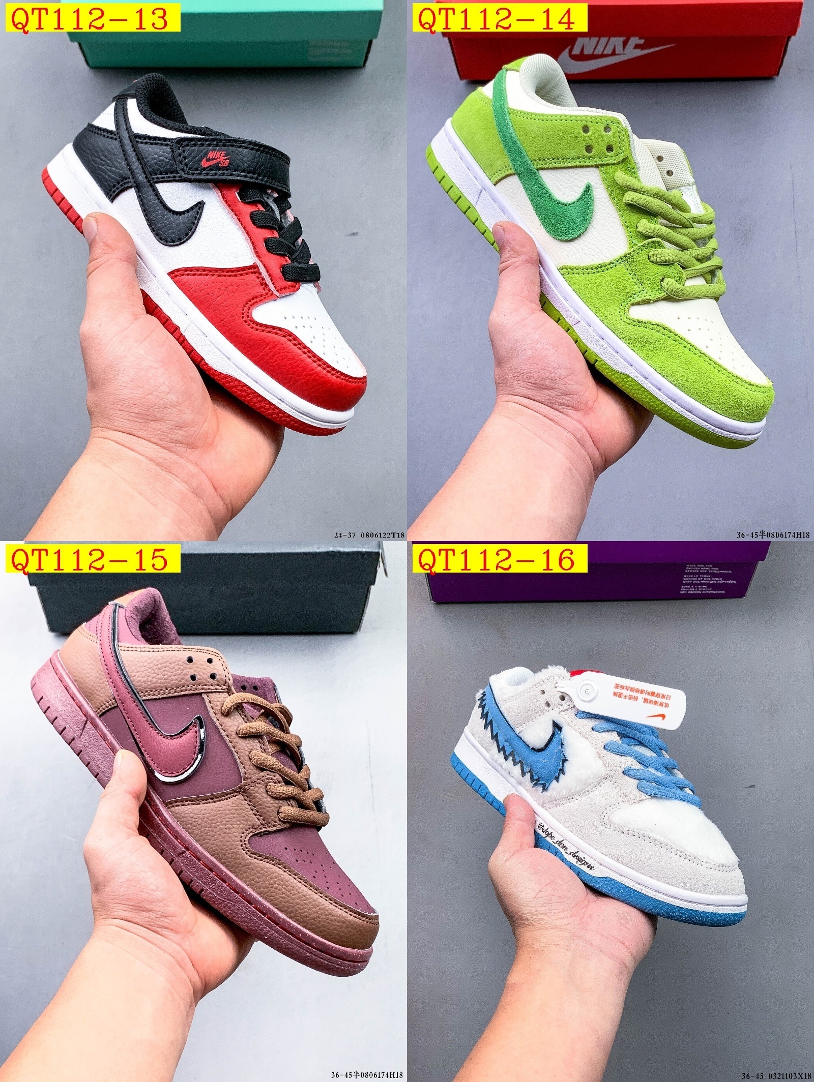 43$ NIKE SB DUNK LOW PRO size 36-45 half 516870 QT112 gallery