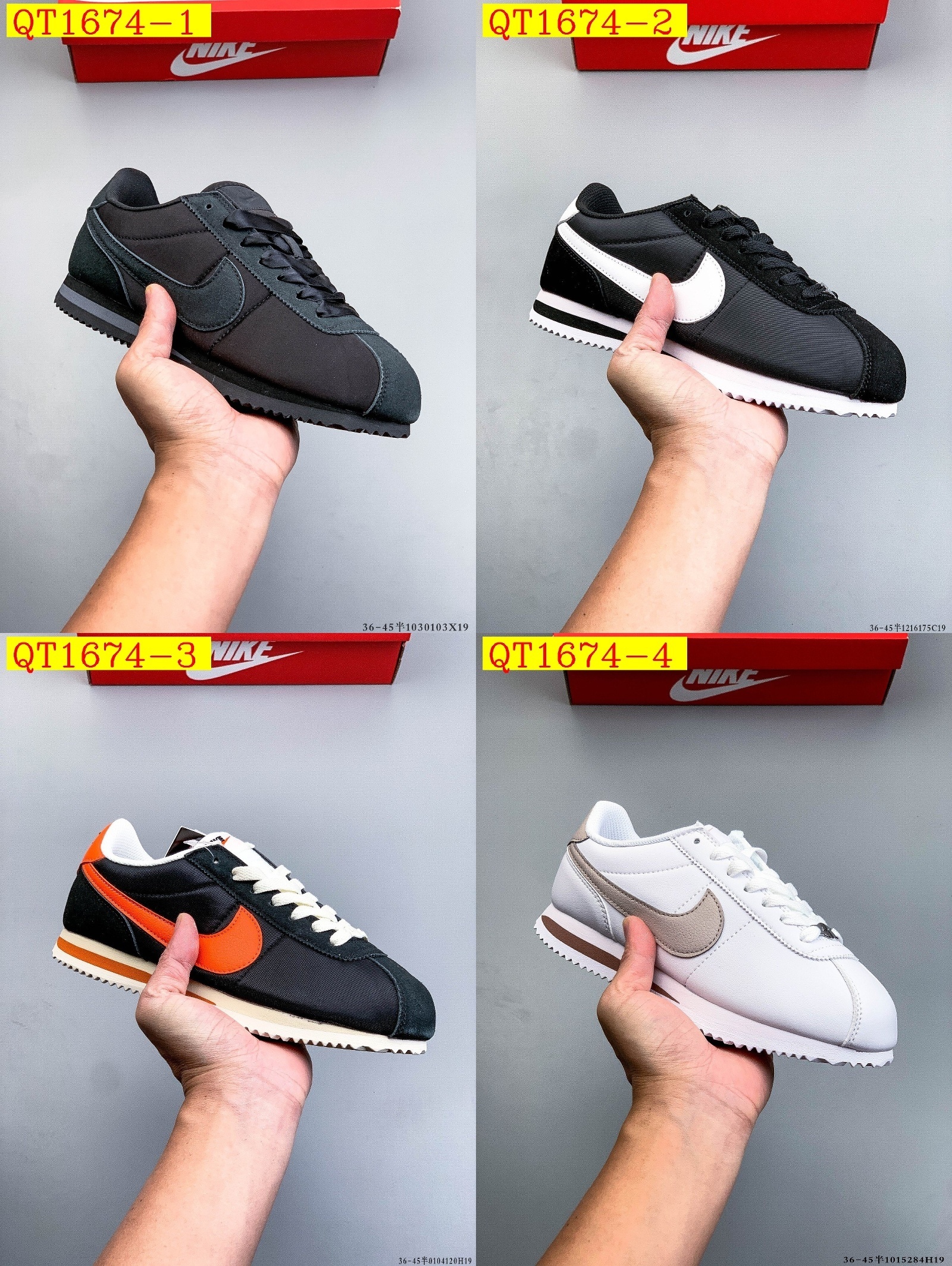 43$ Nike Classic Cortez Nylon Size 36-45 half 118960 QT1674 gallery
