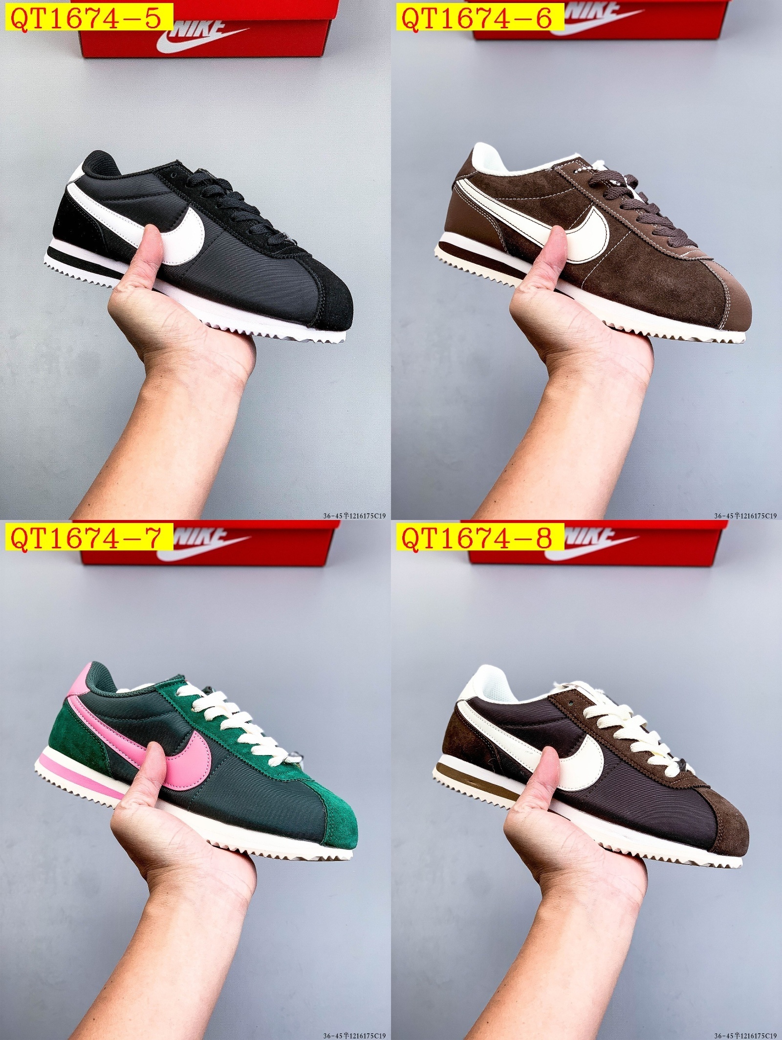 43$ Nike Classic Cortez Nylon Size 36-45 half 118960 QT1674 gallery