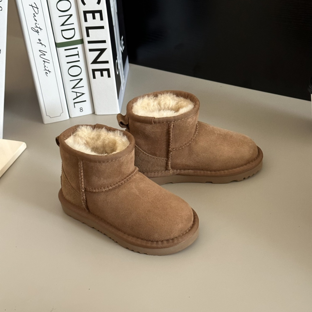 43$ Top Quality UGG mini Leather Wool for kids size 25-34 326240 UG291 gallery