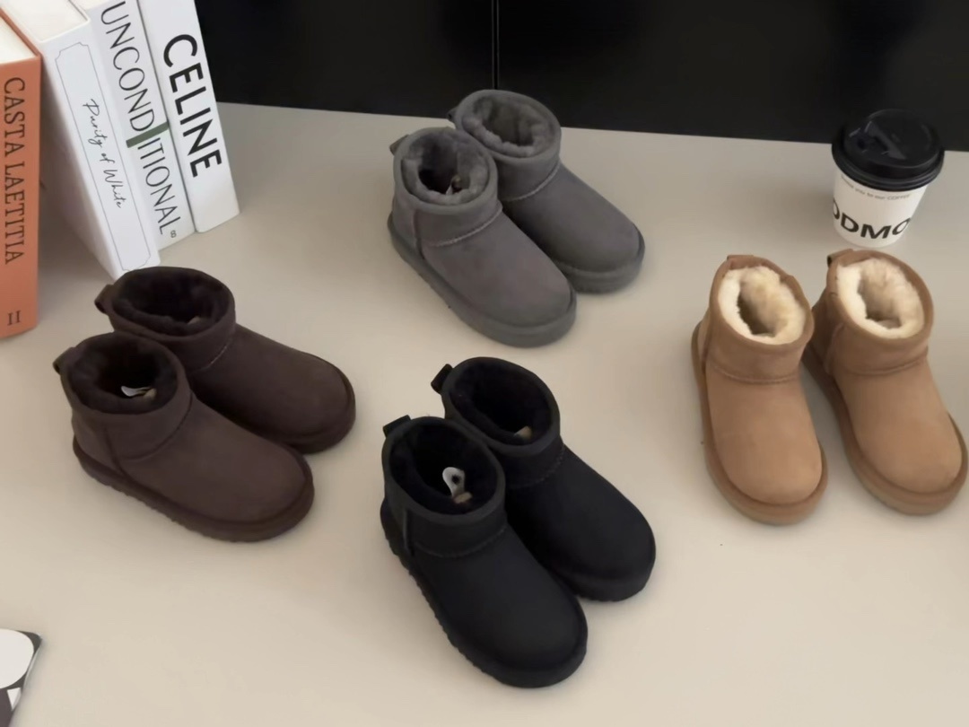 43$ Top Quality UGG mini Leather Wool for kids size 25-34 326240 UG291 gallery