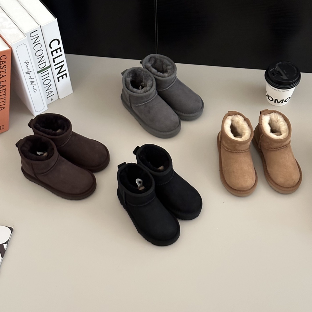 43$ Top Quality UGG mini Leather Wool for kids size 25-34 326240 UG291 gallery