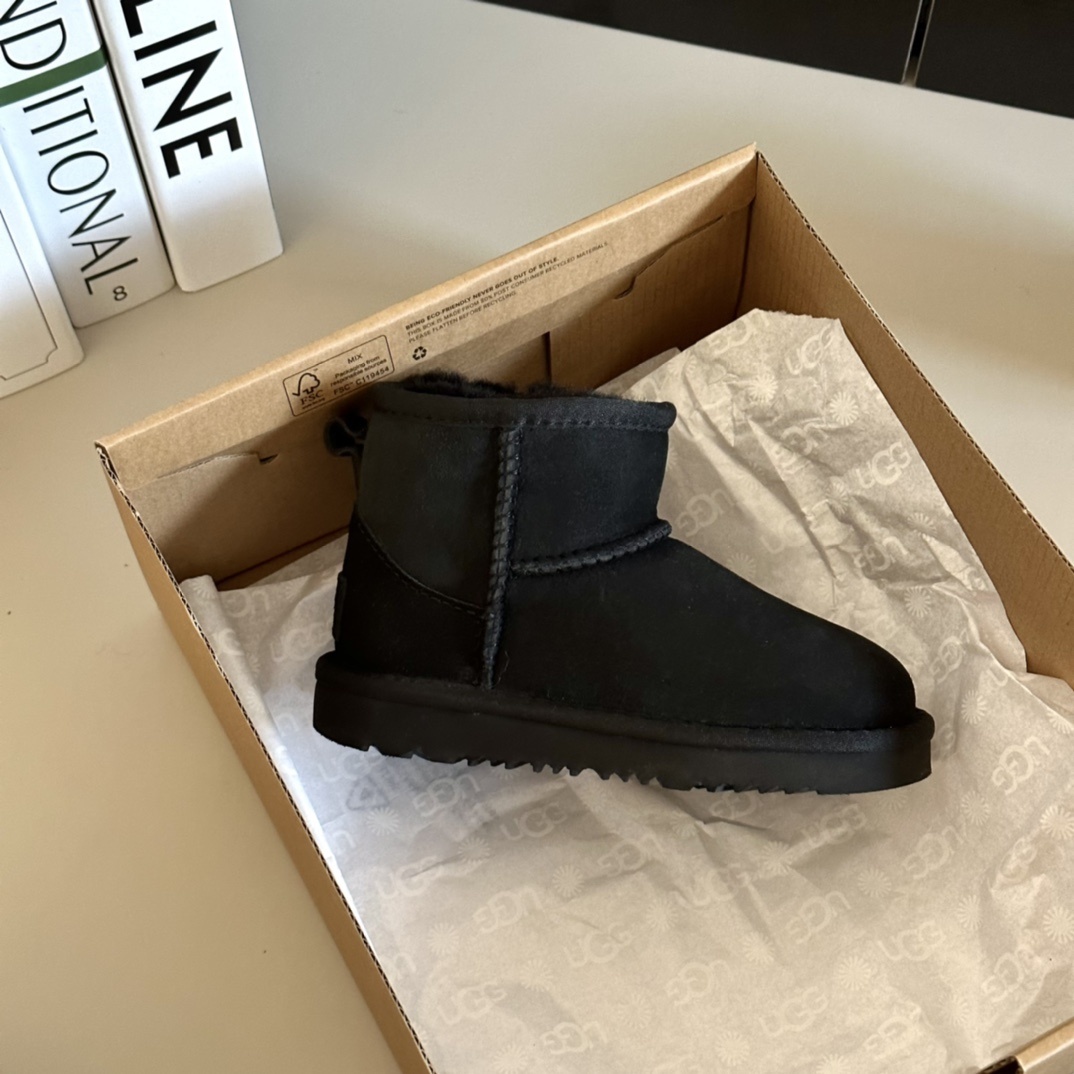 43$ Top Quality UGG mini Leather Wool for kids size 25-34 326240 UG291 gallery