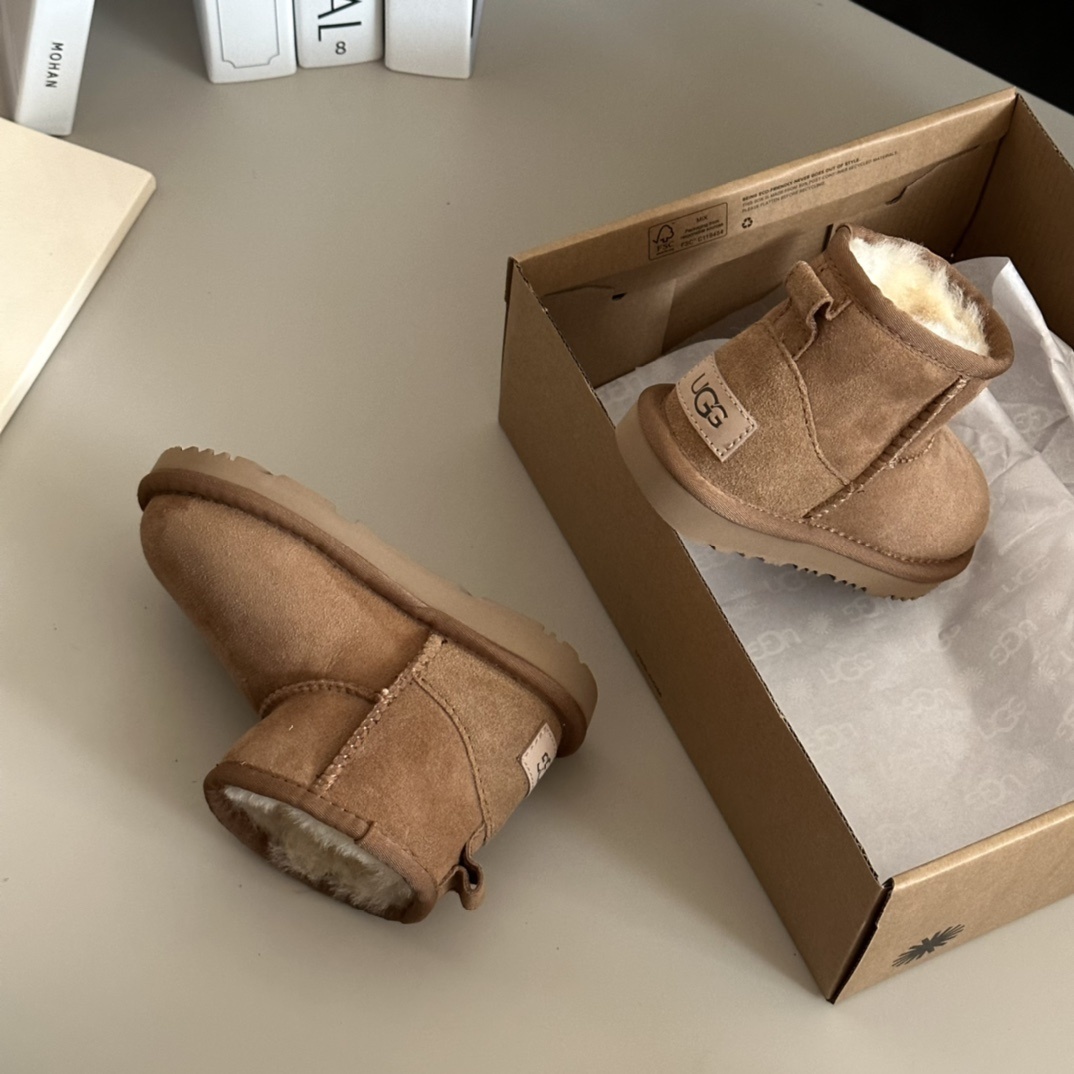 43$ Top Quality UGG mini Leather Wool for kids size 25-34 326240 UG291 gallery