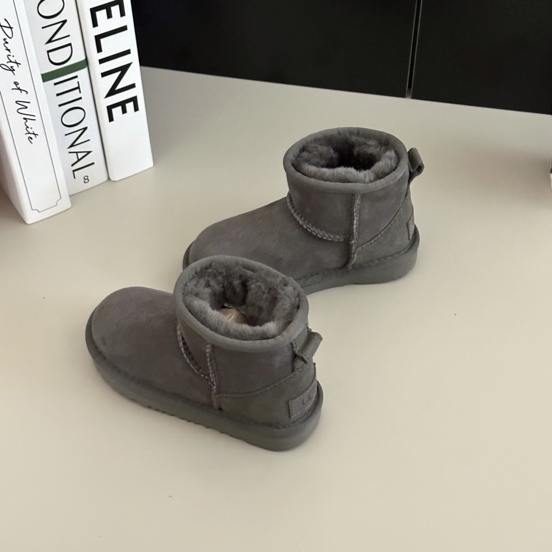 43$ Top Quality UGG mini Leather Wool for kids size 25-34 326240 UG291 gallery