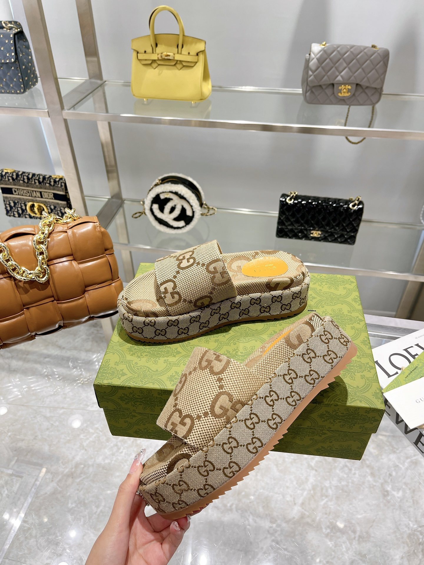 43$ dh GUCCI Heel height 5.5cm size 35-44 71495024938 JDS386 gallery