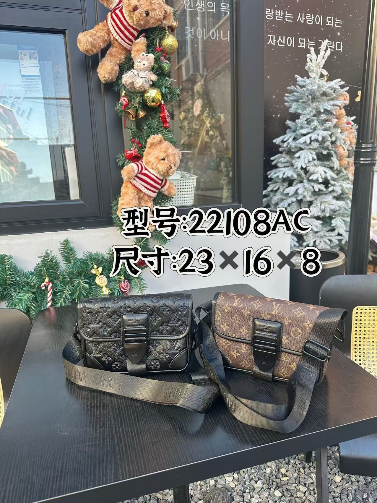 43$ dh Lv archy pu Small square bag size 23x16x8 cm 81574634031 DX438 gallery