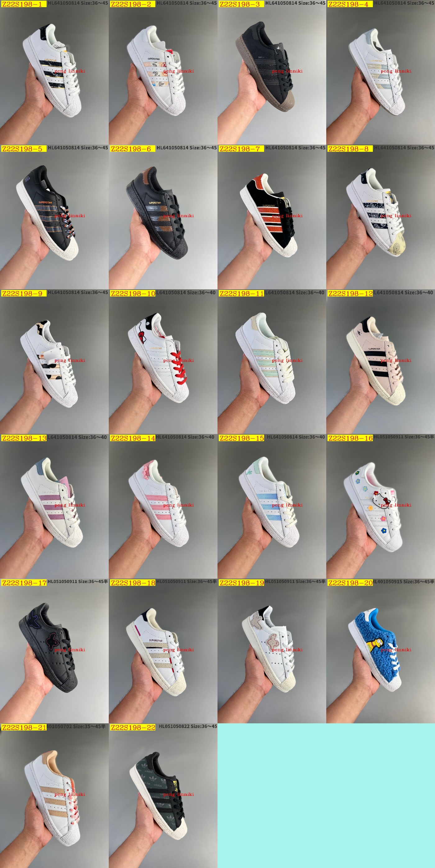 43$ new_dh Adidas SUPERSTAR W SIZE 36-45 82415024911 Z22S198 gallery