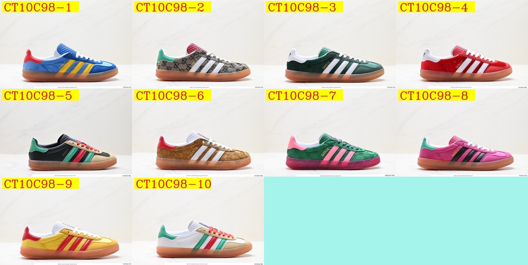 43$ new_dh Adidas originals x Gucci Gazelle SIZE 36-45 91586023681 CT10C98 gallery