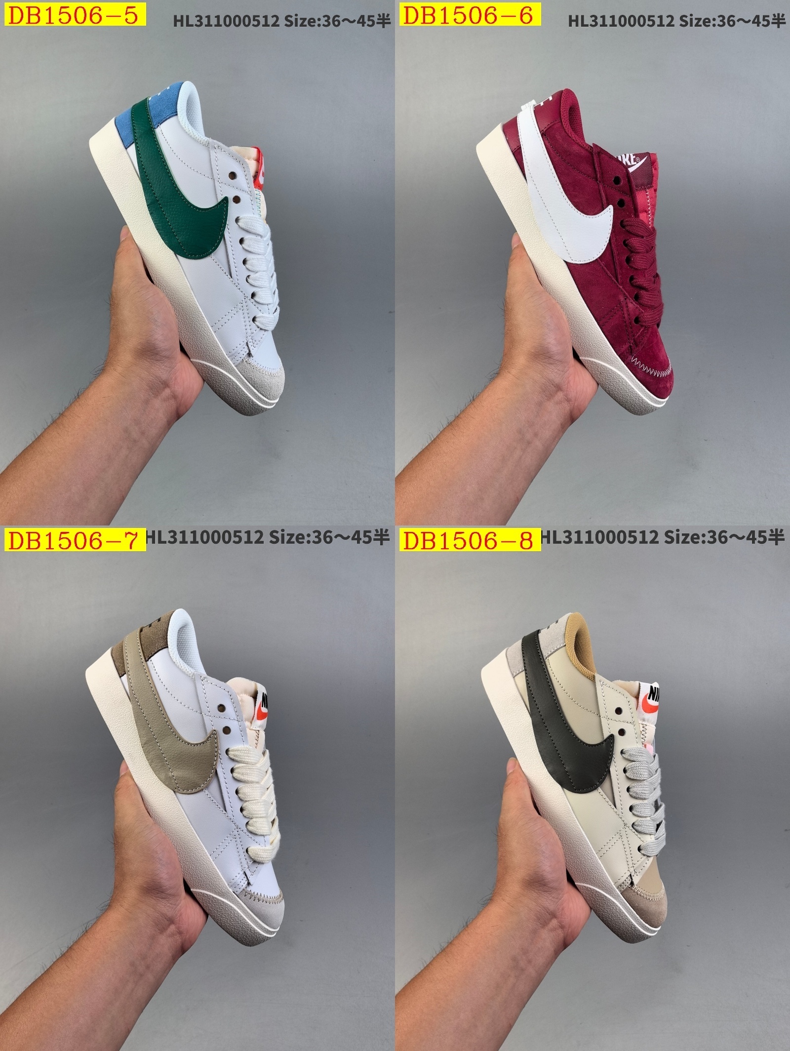 43$ new_dh NIKE Blazer Low '1977 VNTG SS SIZE 36-45 32501024813 DB1506 gallery