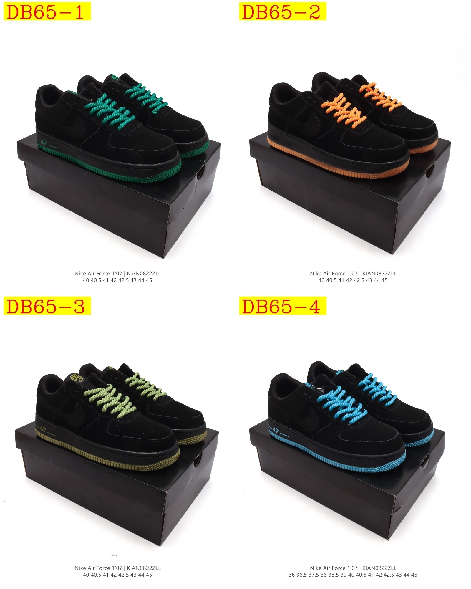 43$ new_dh Nike Air Force 1 07 Low size 36-45 42106024815 DB65 gallery