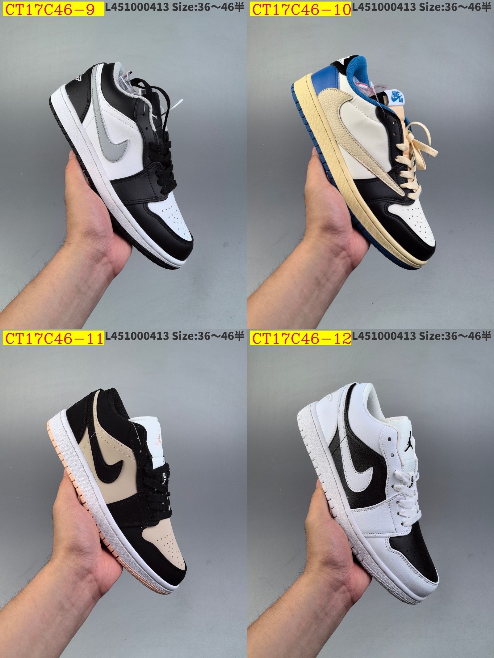 new_dh Nike Wmns Air Jordan 1 Low SIZE 36 46 92603024813 CT17C46 gallery