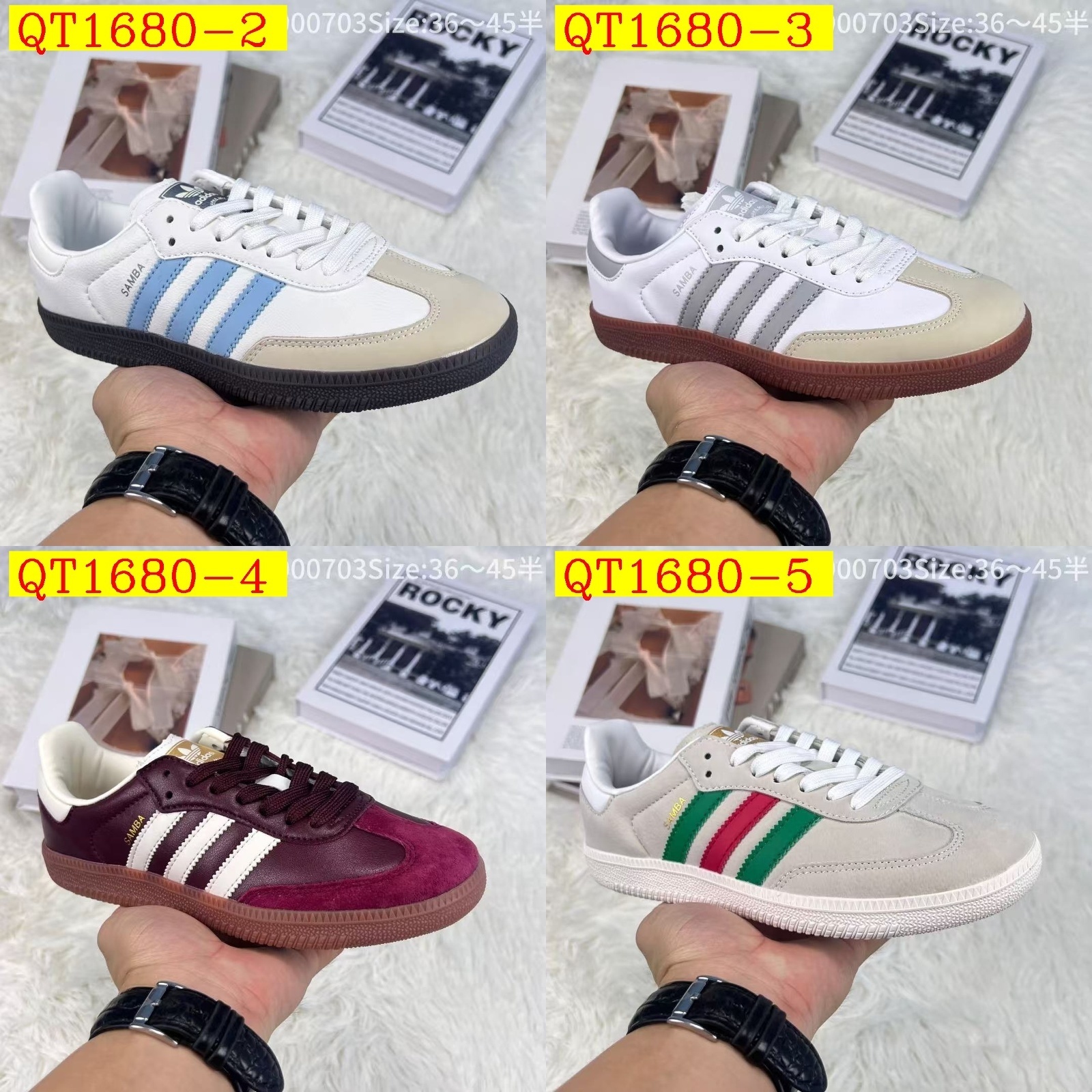 44$ Adidas Samba Size 36-45 626090 QT1680 gallery