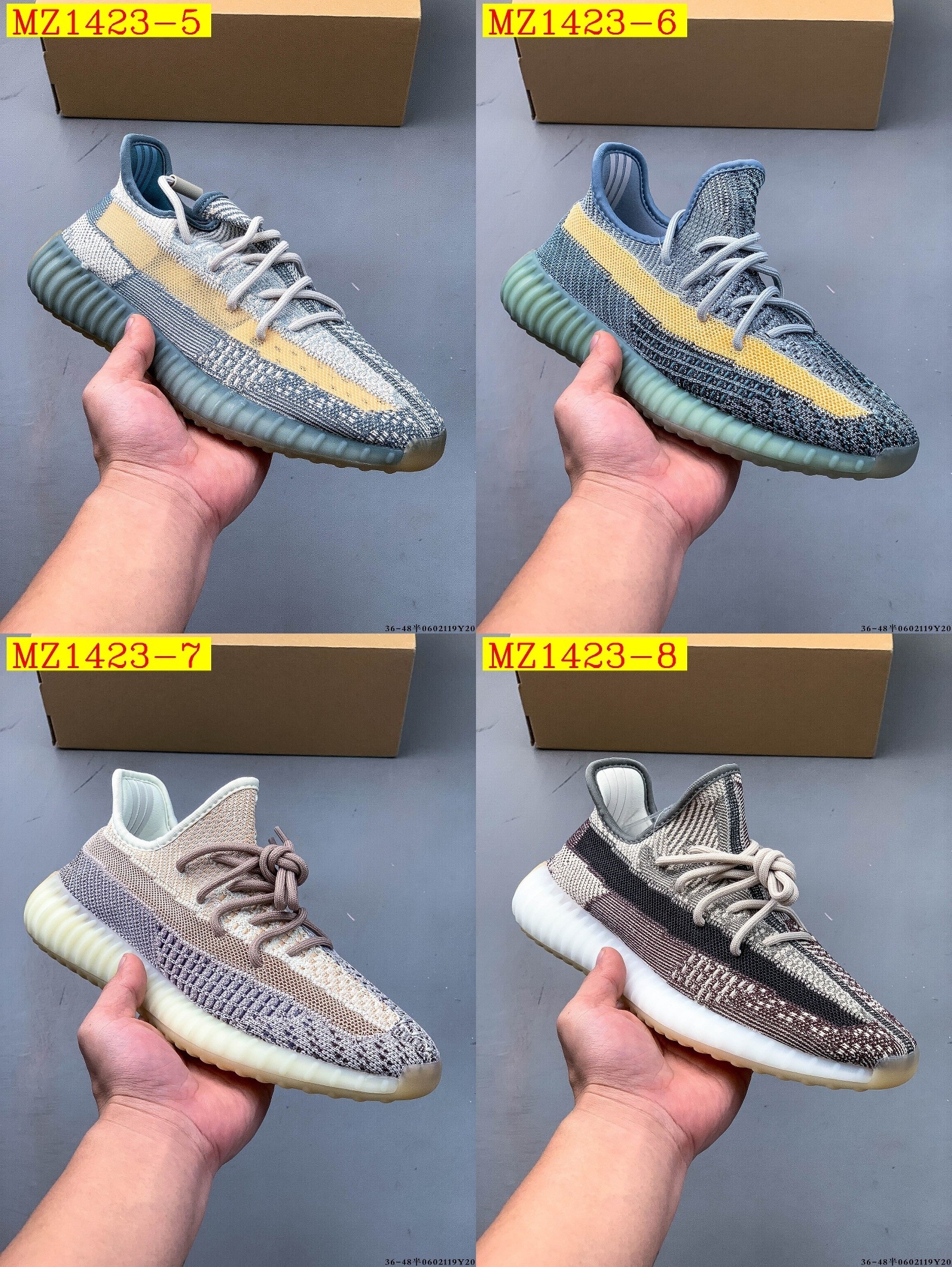44$ Adidas YEEZY BOOST 350 V2 half size 36-45 826030 MZ1423 gallery