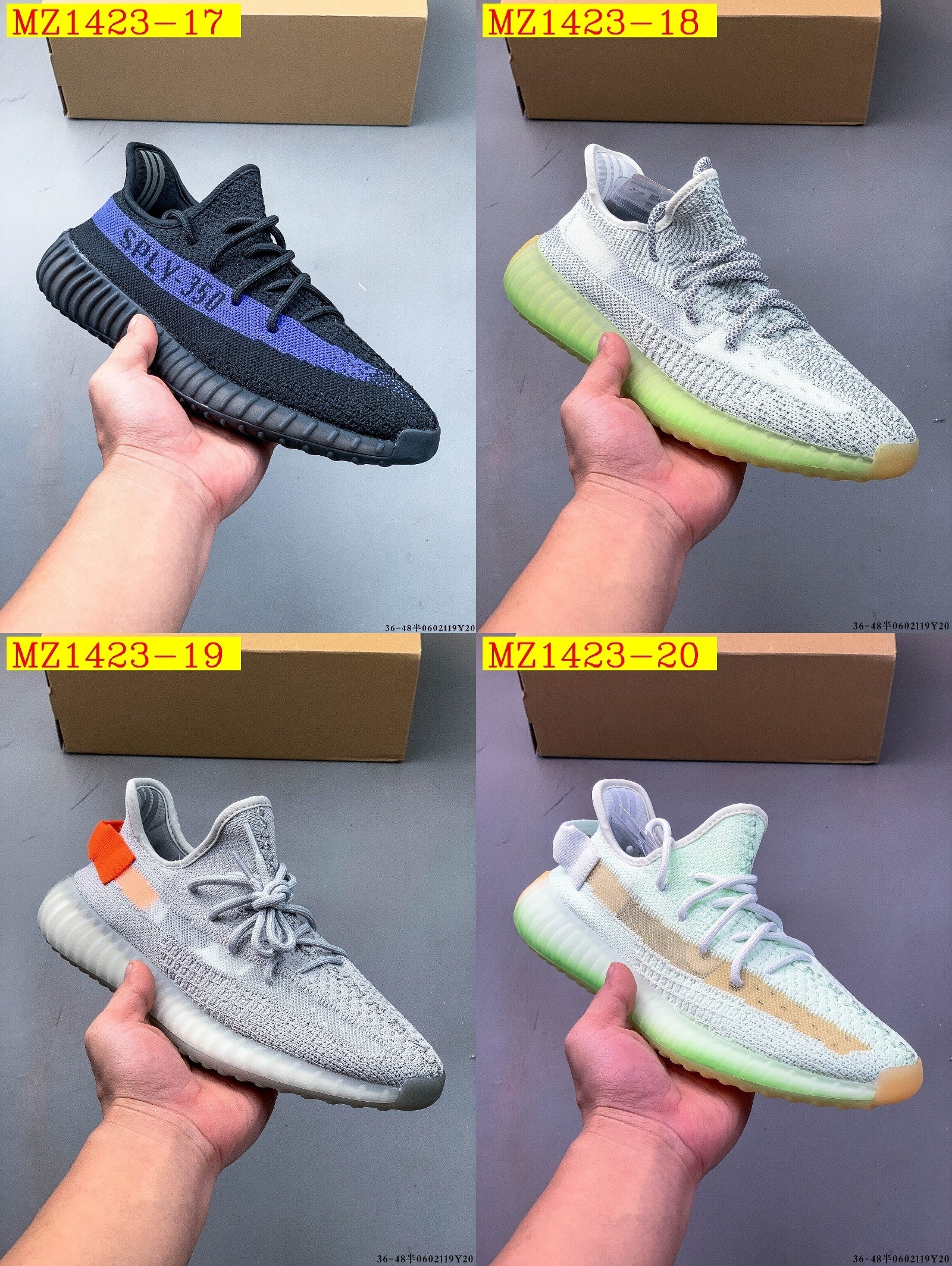 44$ Adidas YEEZY BOOST 350 V2 half size 36-45 826030 MZ1423 gallery